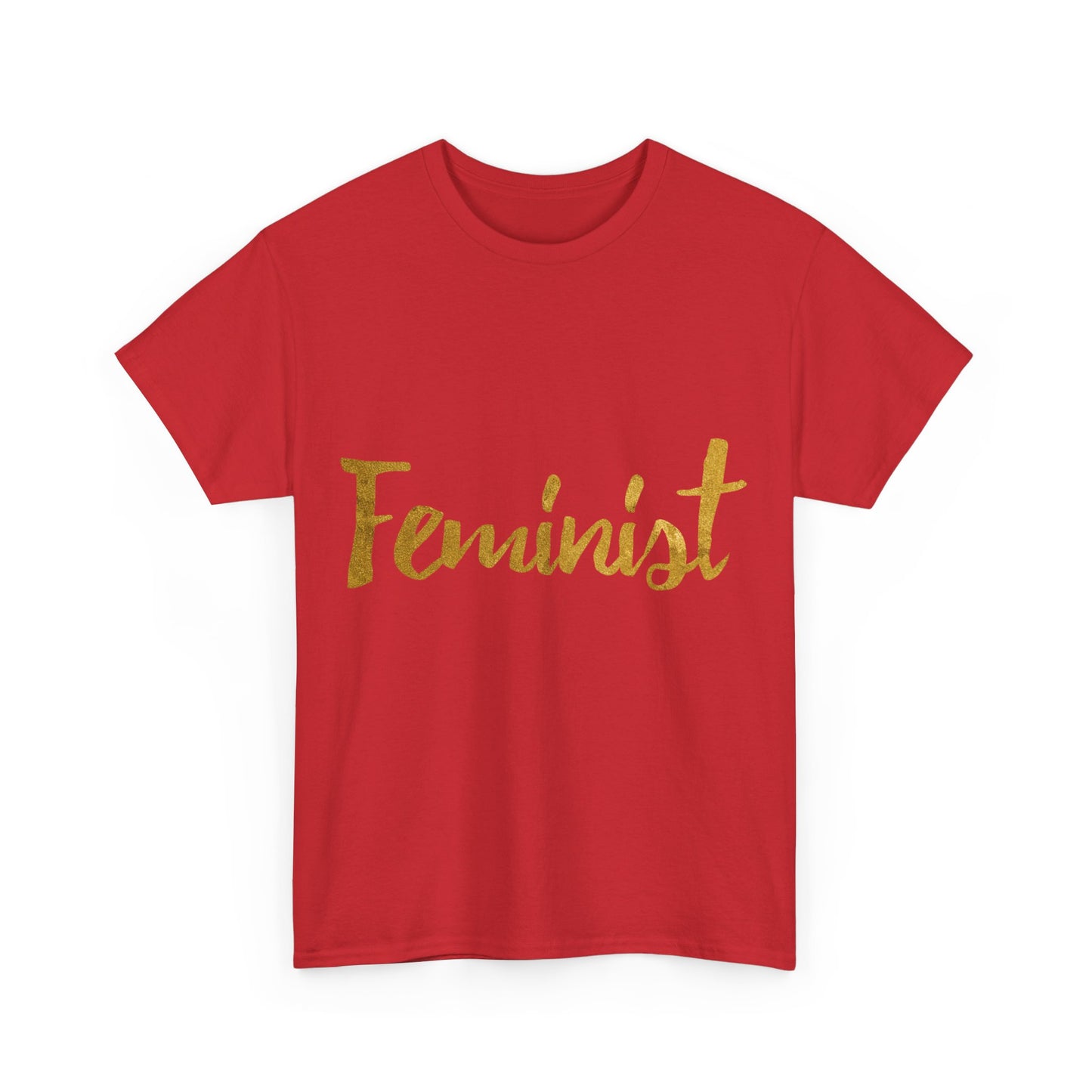 Feminist Gold Foil Unisex Graphic T-Shirt, Sizes S-5XL