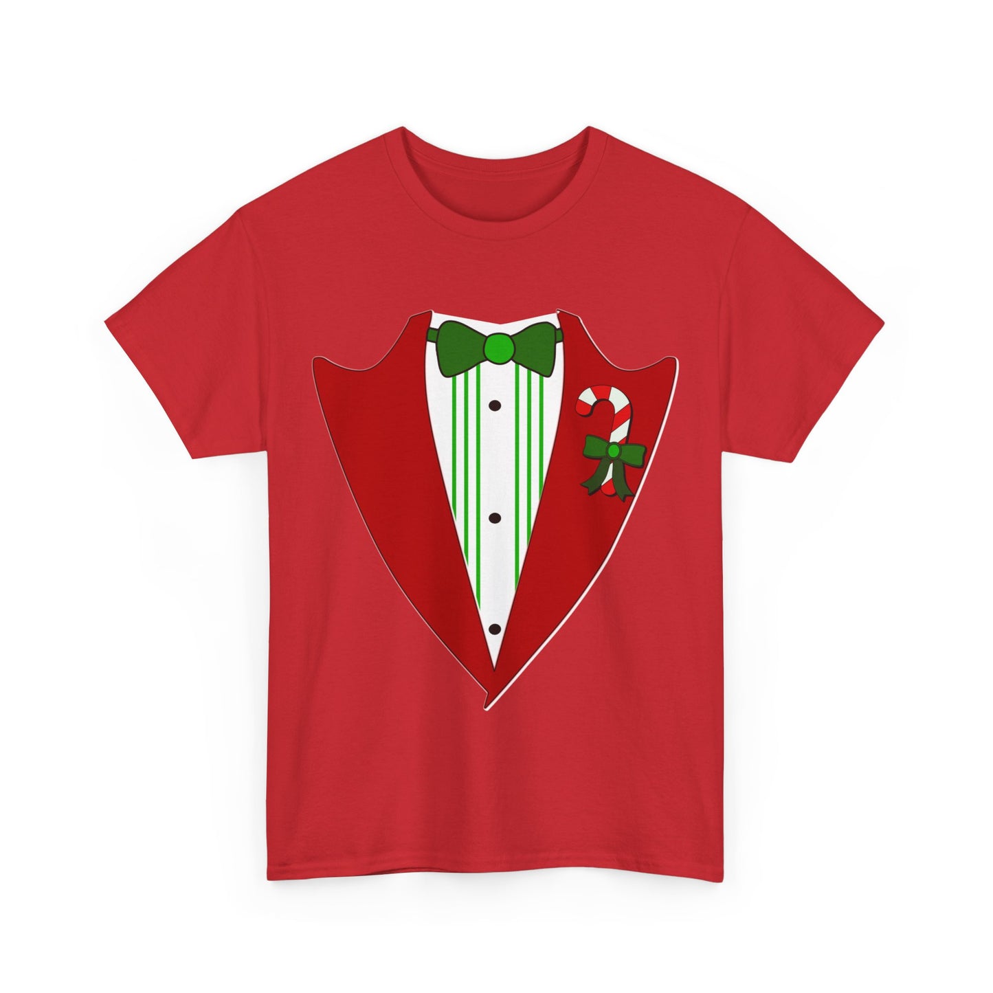 Christmas Party Tuxedo Unisex Graphic T-Shirt, Sizes S-5XL