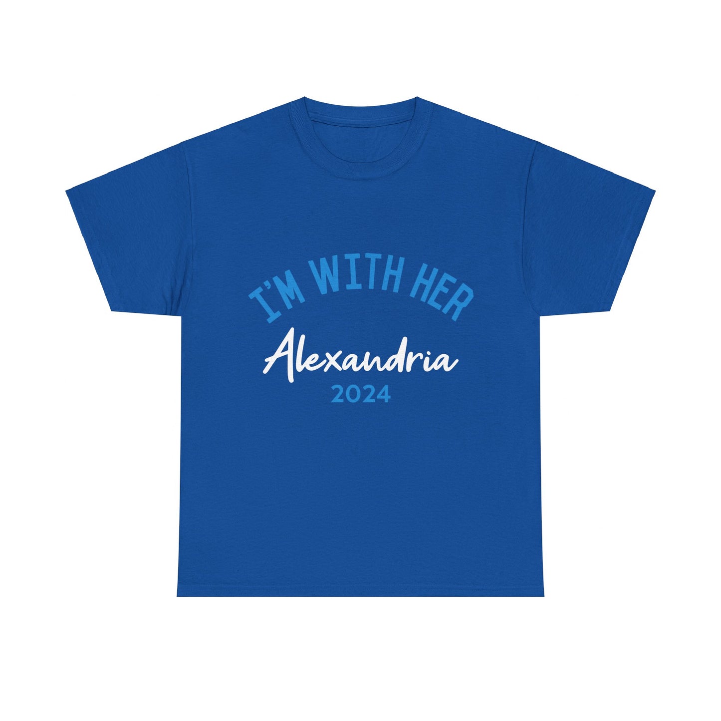 I'm With Her Alexandria Ocasio-Cortez 2024 Unisex Graphic T-Shirt, Sizes S-5XL