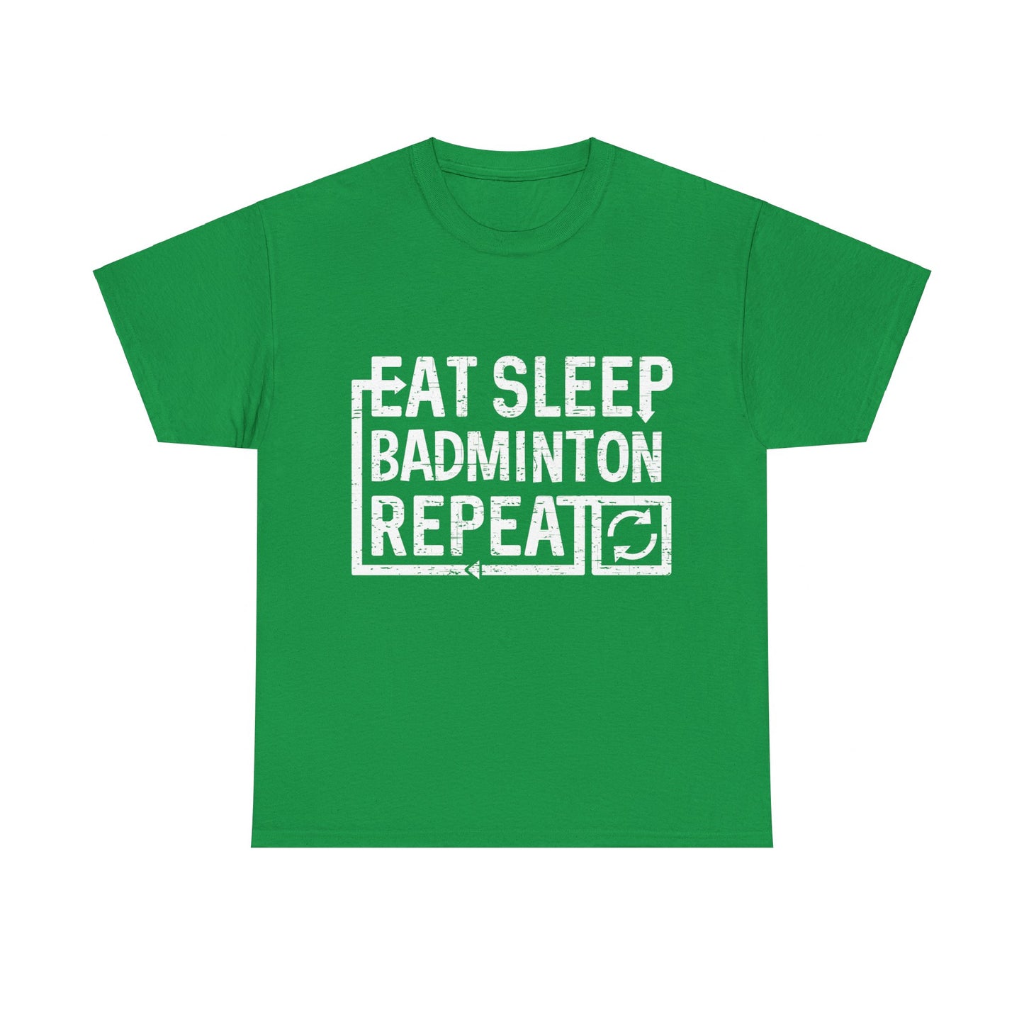 Eat Sleep Badminton Unisex Graphic T-Shirt, Sizes S-5XL