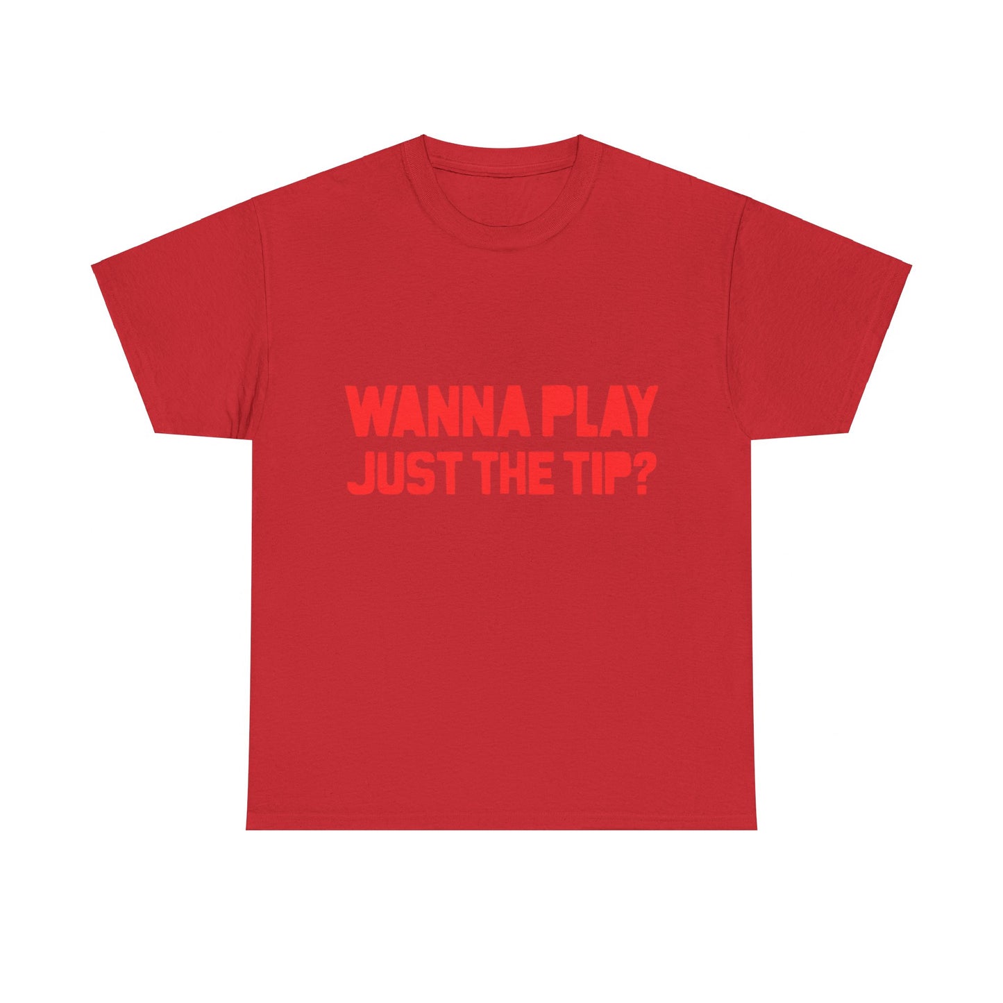 Wanna Play Just The Tip Unisex Graphic T-Shirt, Sizes S-5XL