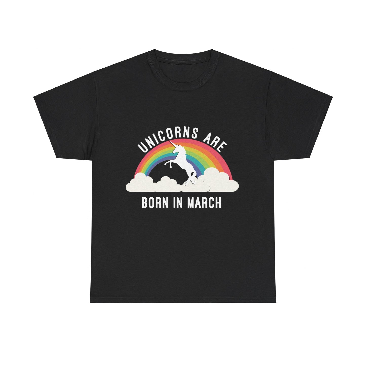 Unicorns Are Born In March Unisex Graphic T-Shirt, Sizes S-5XL