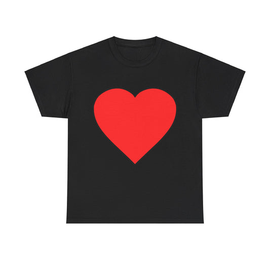 Red Heart Drawing Unisex Graphic T-Shirt, Sizes S-5XL