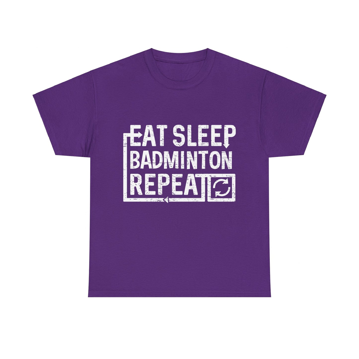 Eat Sleep Badminton Unisex Graphic T-Shirt, Sizes S-5XL