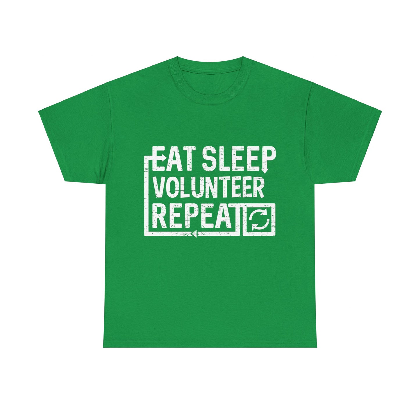 Eat Sleep Volunteer Unisex Graphic T-Shirt, Sizes S-5XL