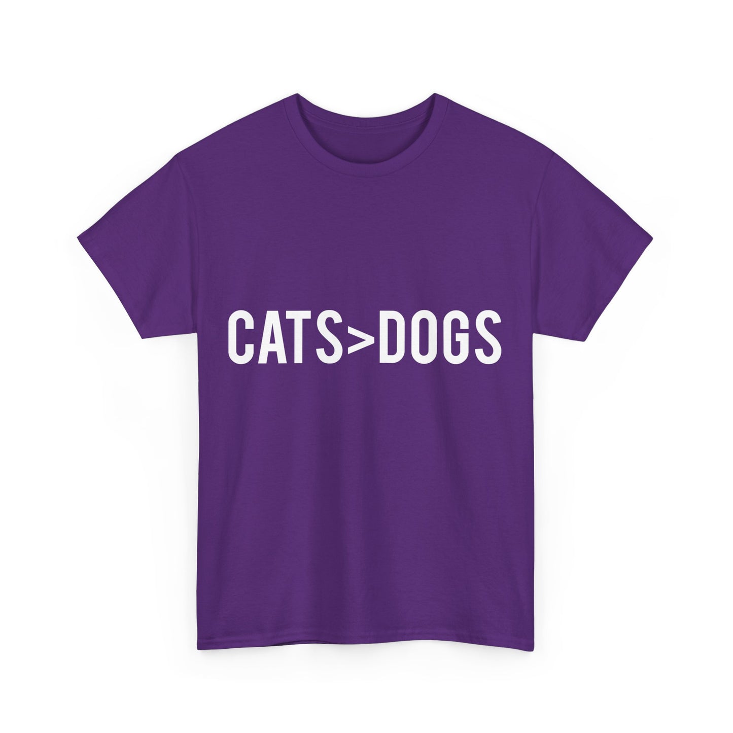 Cats Greater Than Dogs Unisex Graphic T-Shirt, Sizes S-5XL