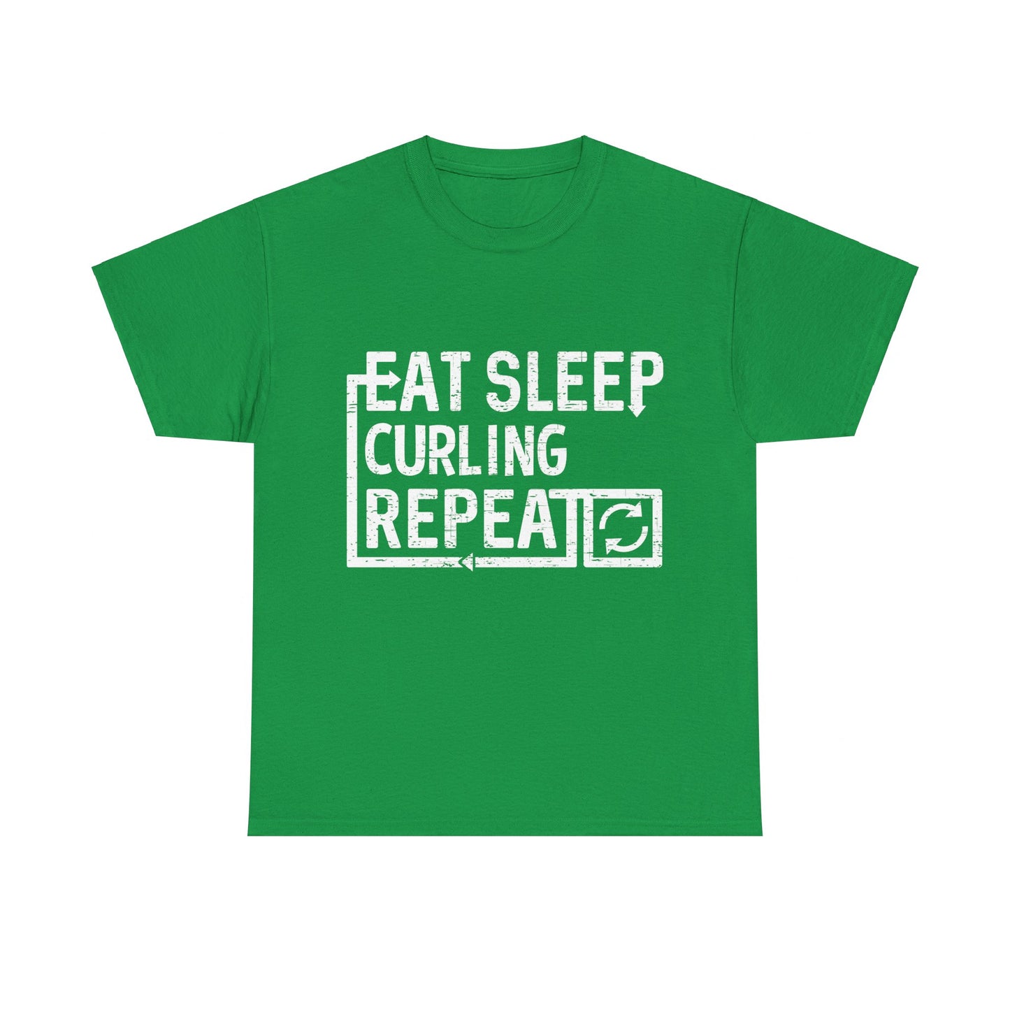 Eat Sleep Curling Unisex Graphic T-Shirt, Sizes S-5XL