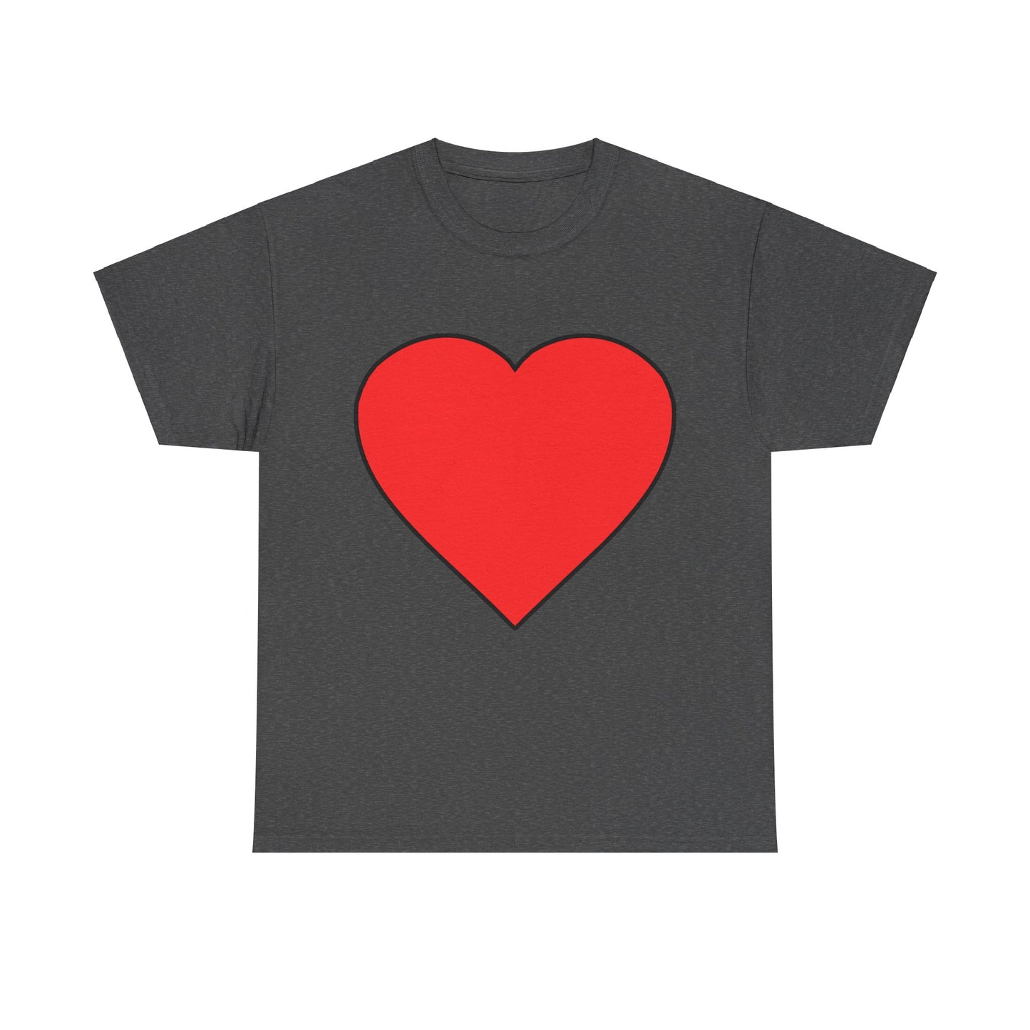 Red Heart Drawing Unisex Graphic T-Shirt, Sizes S-5XL