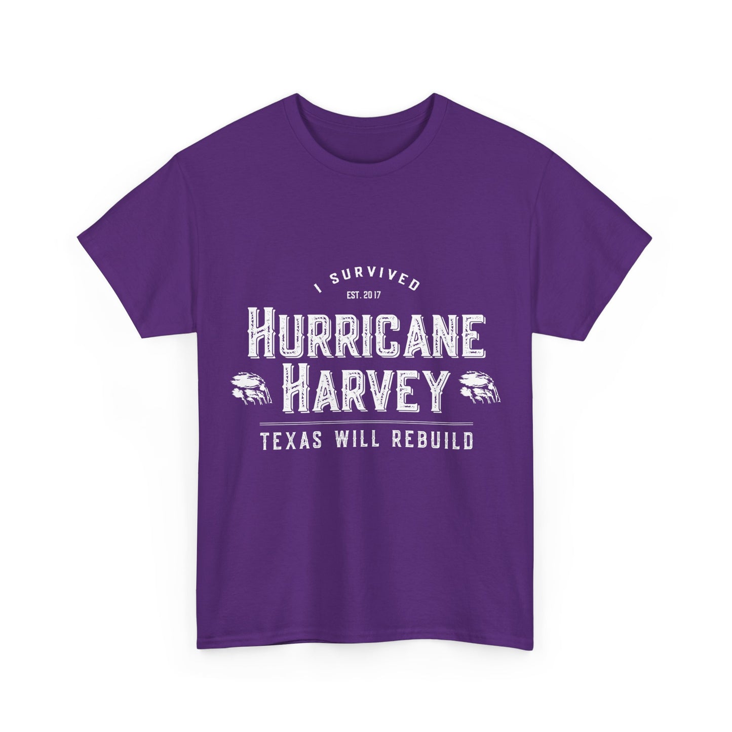 I Survived Hurricane Harvey Texas Will Rebuild Unisex Graphic T-Shirt, Sizes S-5XL