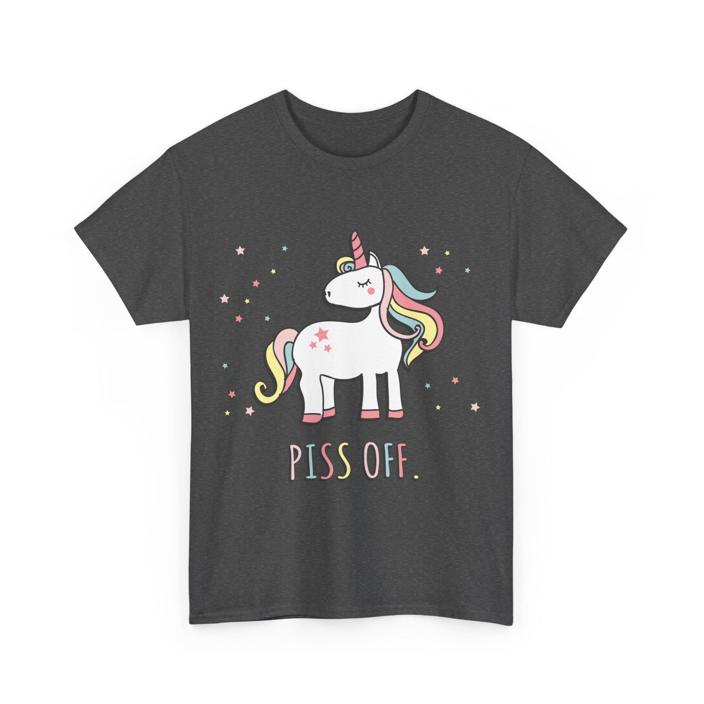 Piss Off Sarcastic Unicorn Unisex Graphic T-Shirt, Sizes S-5XL