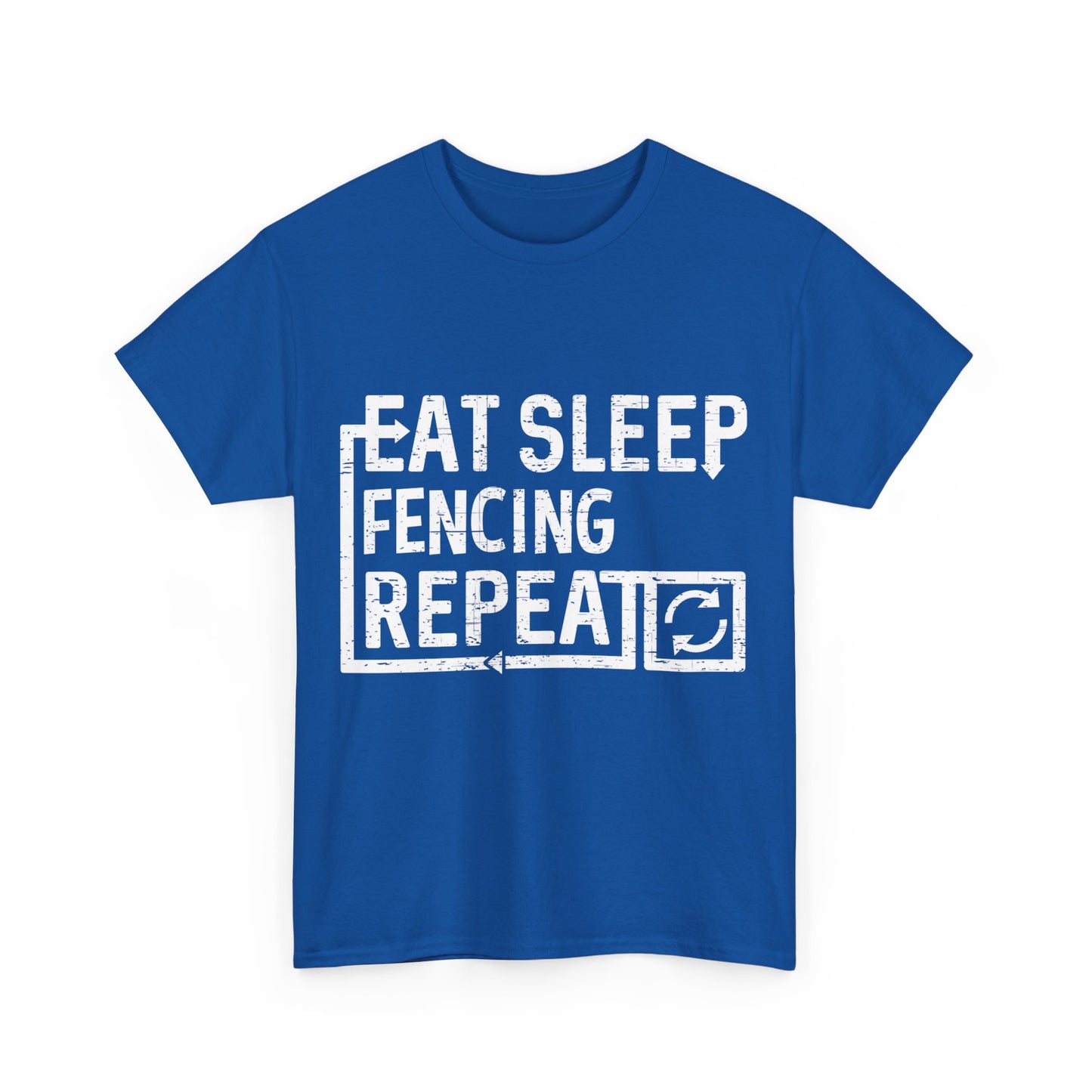 Eat Sleep Fencing Unisex Graphic T-Shirt, Sizes S-5XL