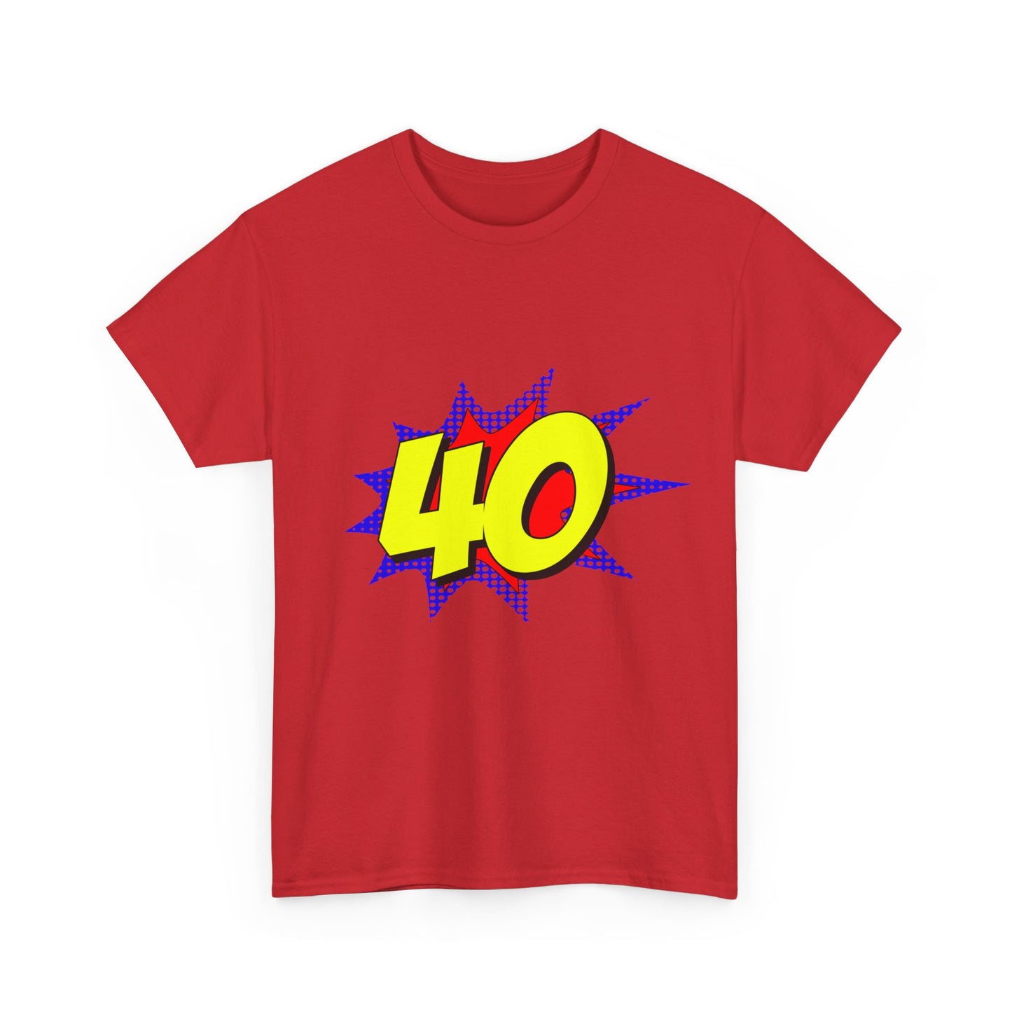 Superhero 40 Years Old Birthday Unisex Graphic T-Shirt, Sizes S-5XL