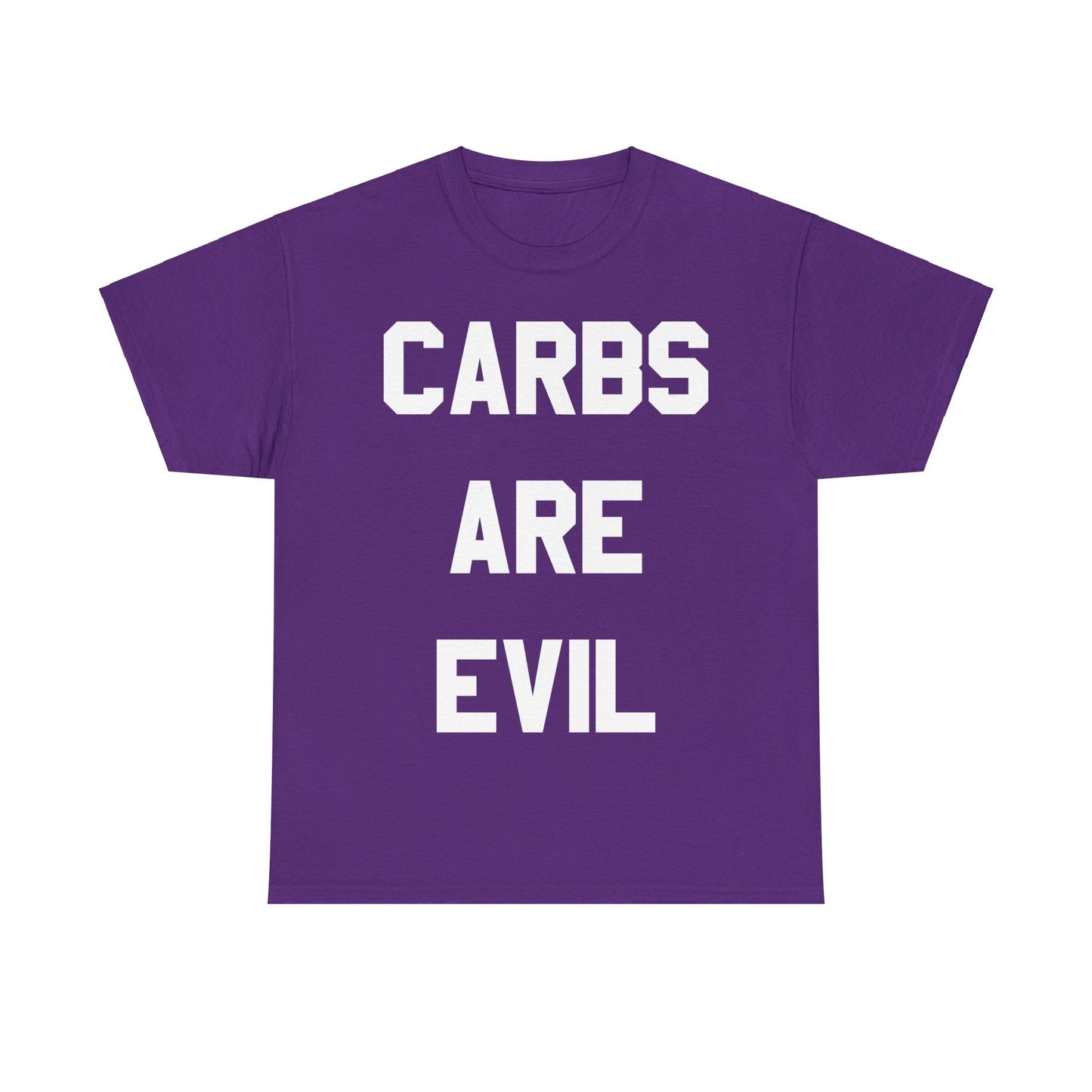 Carbs Are Evil Unisex Graphic T-Shirt, Sizes S-5XL