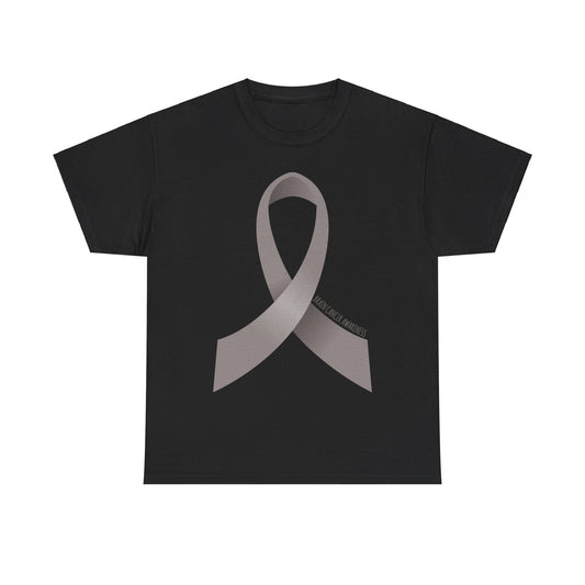 Brain Cancer Awareness Ribbon Unisex Graphic T-Shirt, Sizes S-5XL