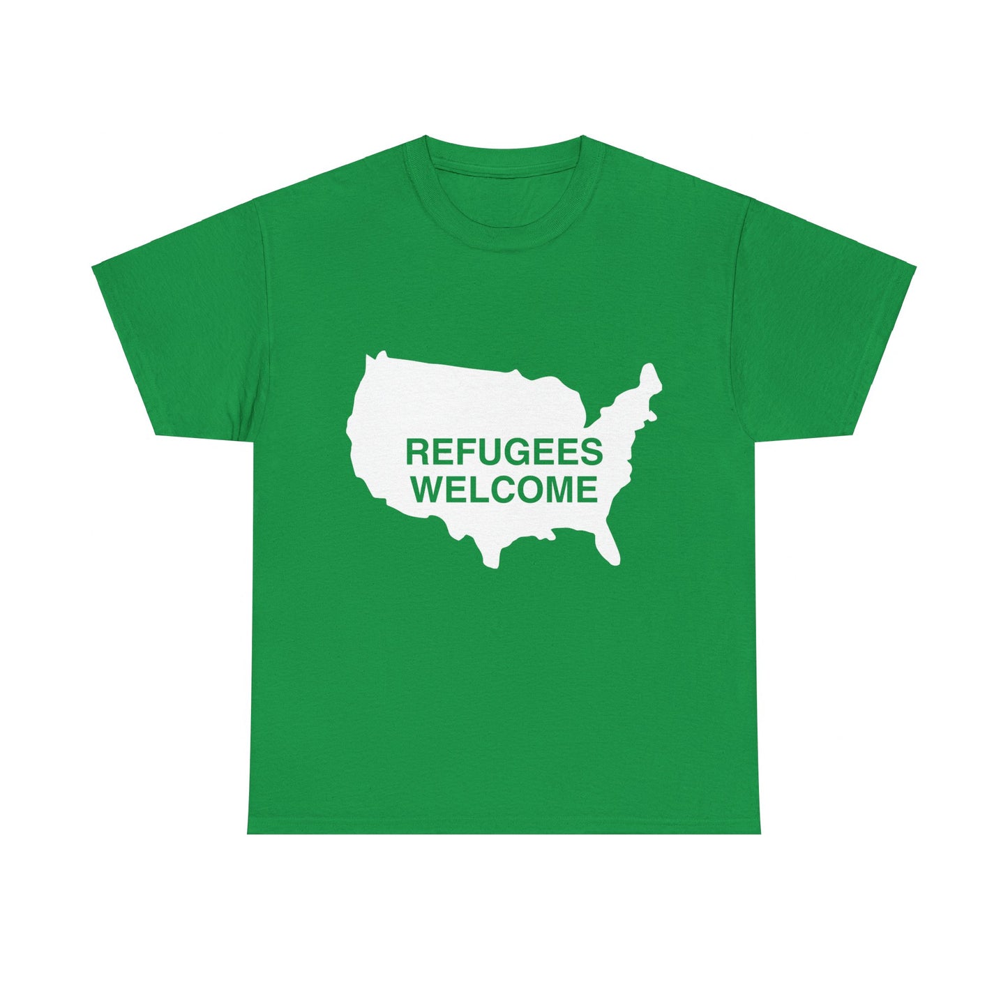 Refugees Welcome USA Unisex Graphic T-Shirt, Sizes S-5XL