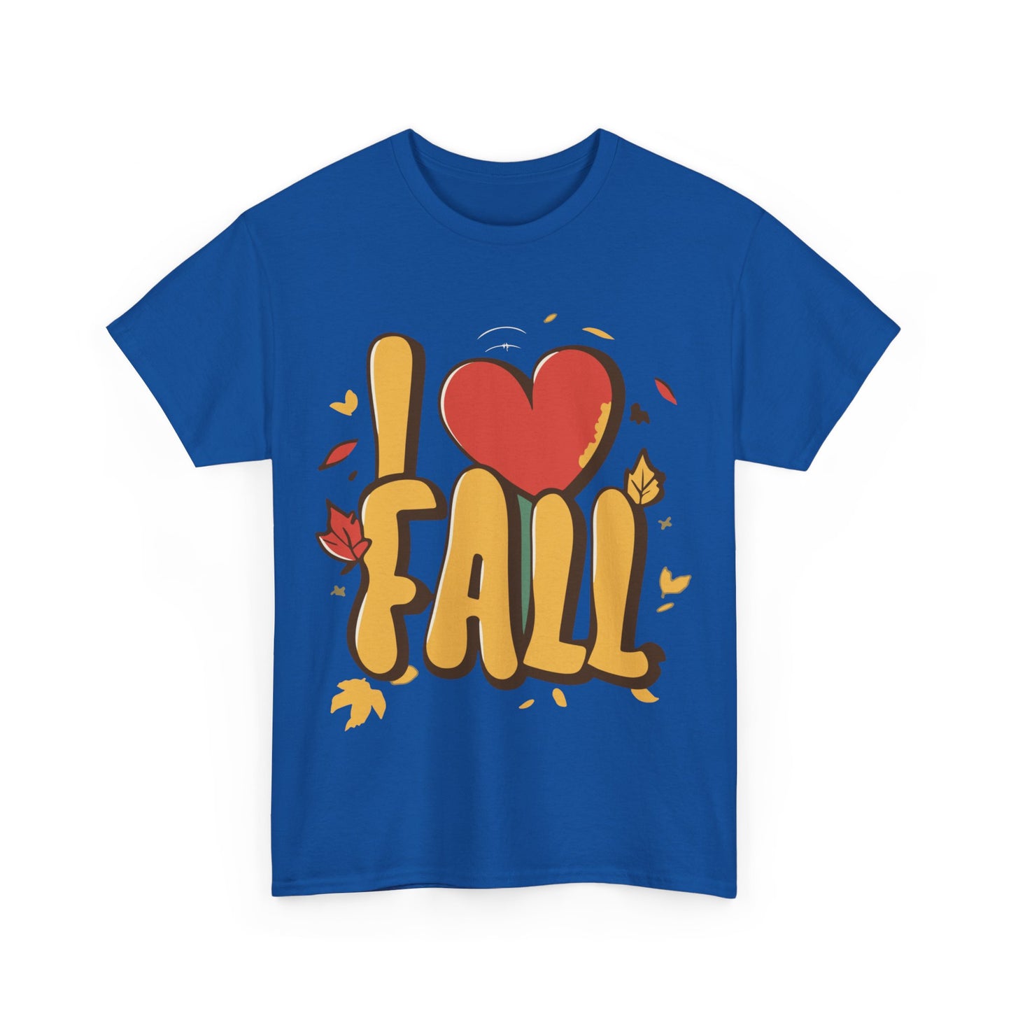 I Love Fall Autumn Leaves Unisex Graphic T-Shirt, Sizes S-5XL