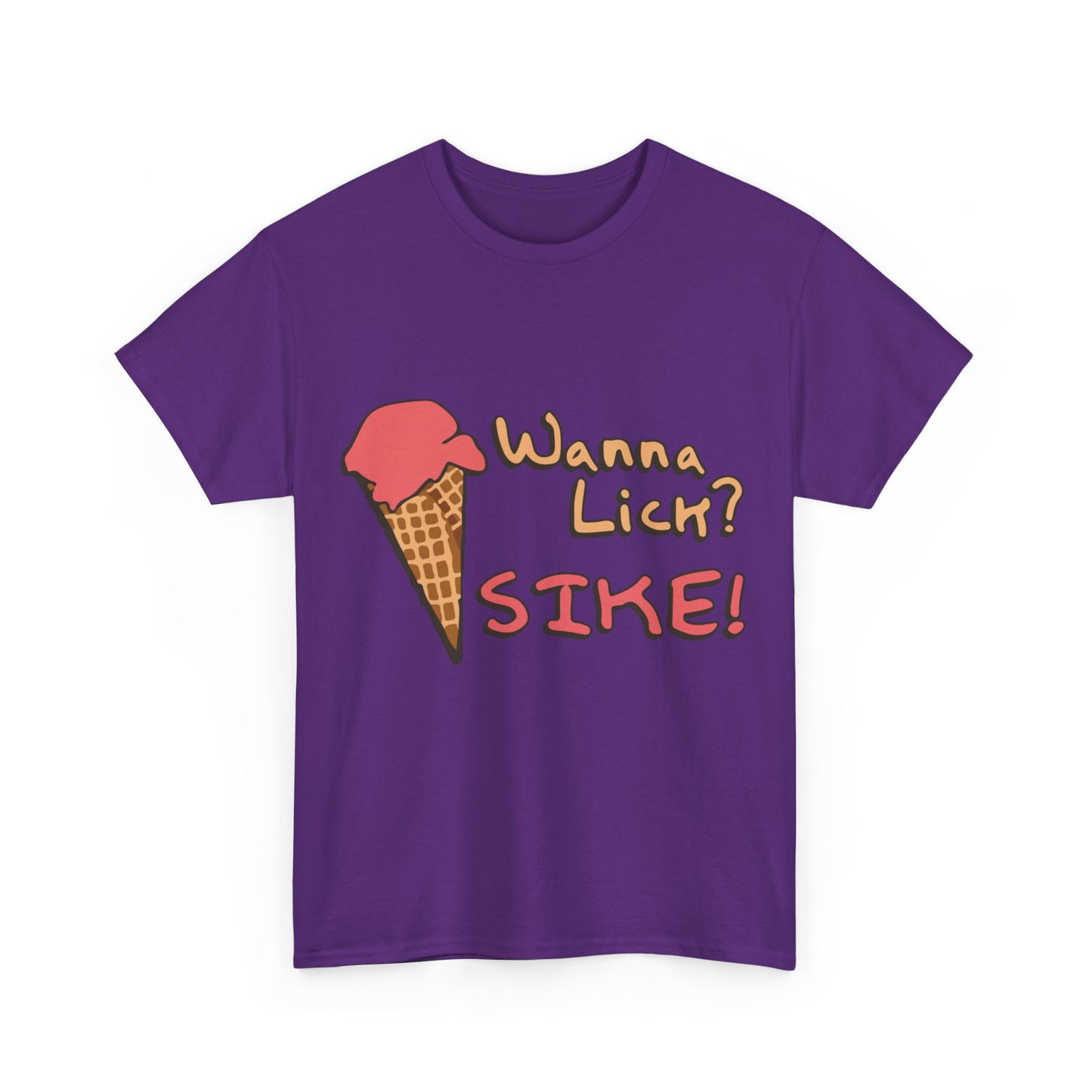 Wanna Lick Sike Ice Cream Man Unisex Graphic T-Shirt, Sizes S-5XL