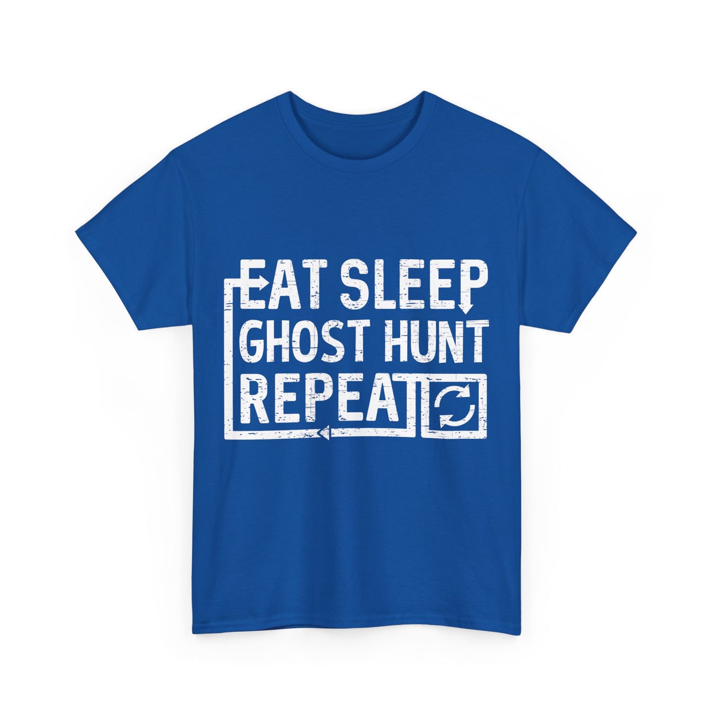 Eat Sleep Ghost Hunt Unisex Graphic T-Shirt, Sizes S-5XL