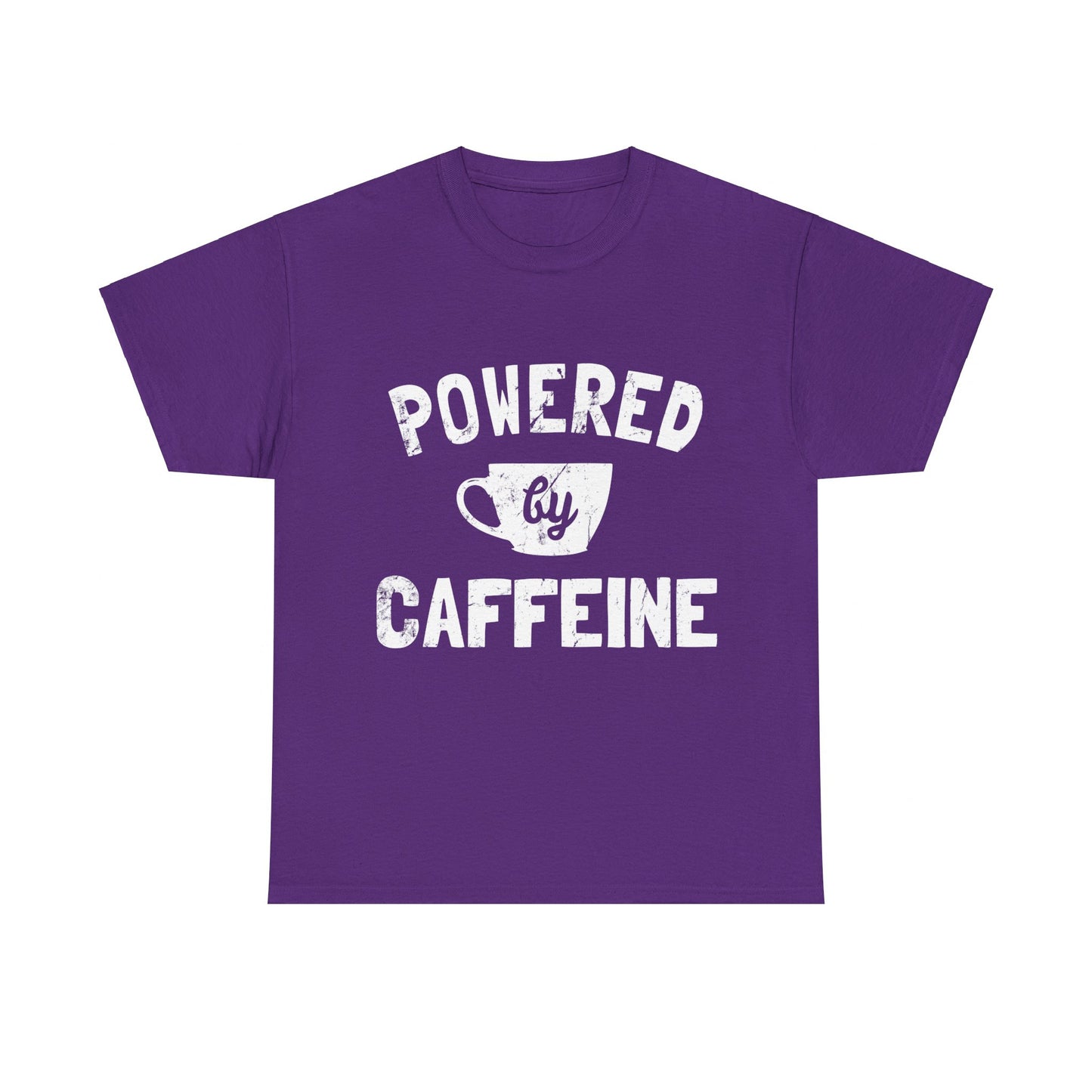 Powered by Caffeine Funny Coffee Unisex Graphic T-Shirt, Sizes S-5XL