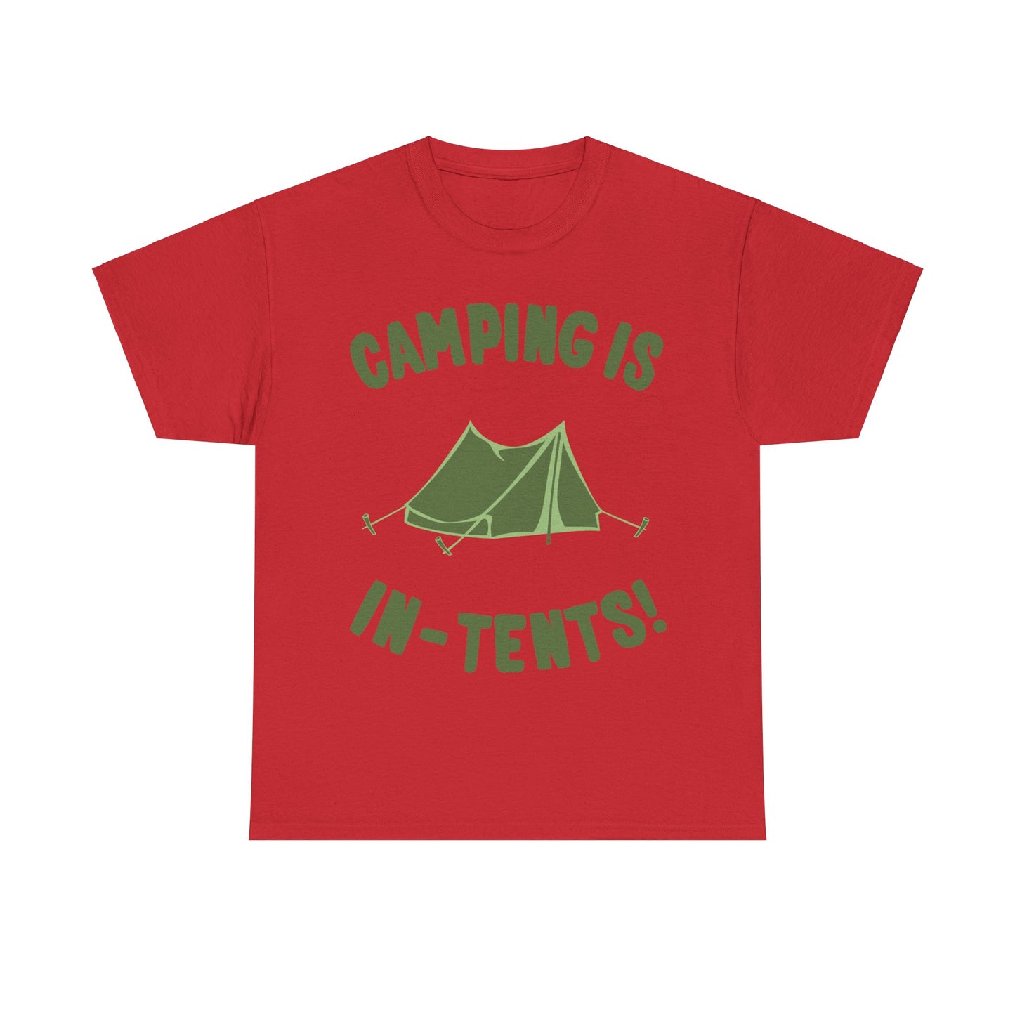 Camping Is In-Tents Unisex Graphic T-Shirt, Sizes S-5XL