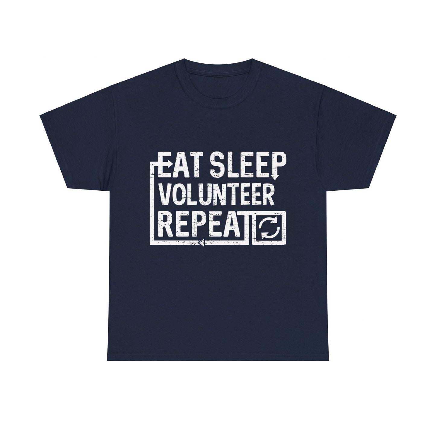 Eat Sleep Volunteer Unisex Graphic T-Shirt, Sizes S-5XL