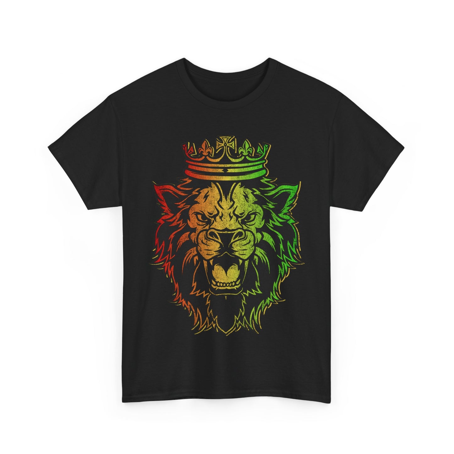 Retro Lion of Judah Rastafarian Unisex Graphic T-Shirt, Sizes S-5XL