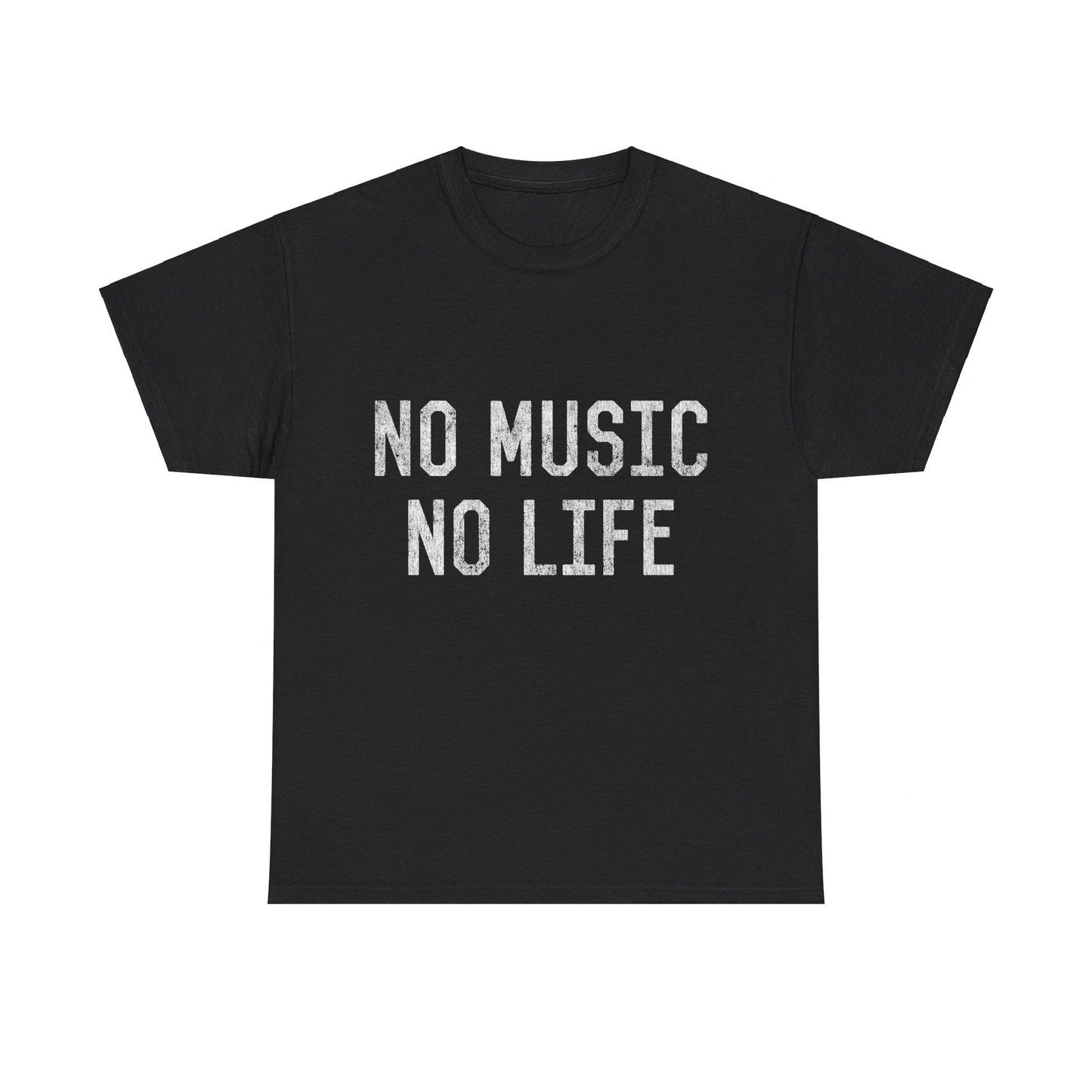 Retro No Music No Life Unisex Graphic T-Shirt, Sizes S-5XL