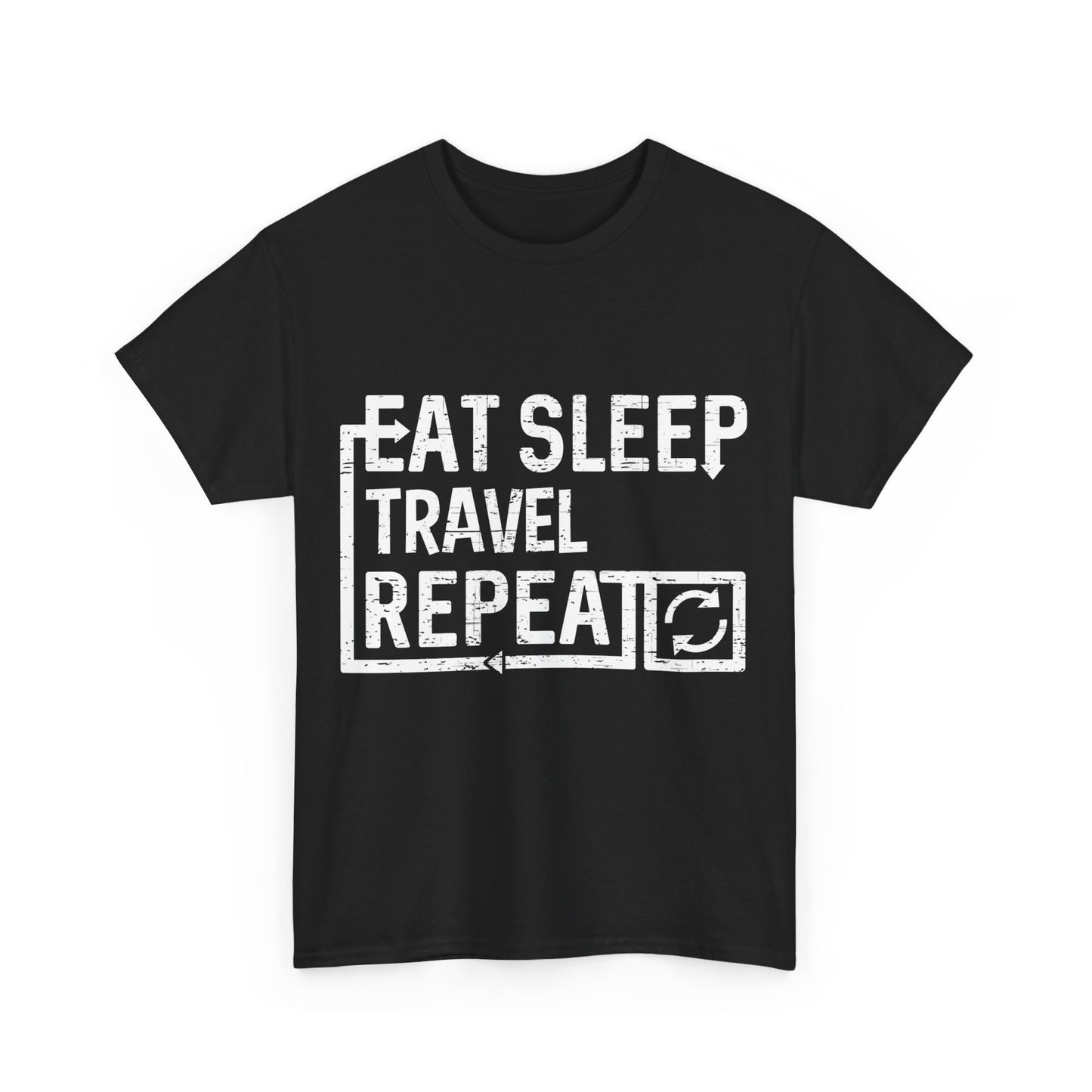 Eat Sleep Travel Unisex Graphic T-Shirt, Sizes S-5XL