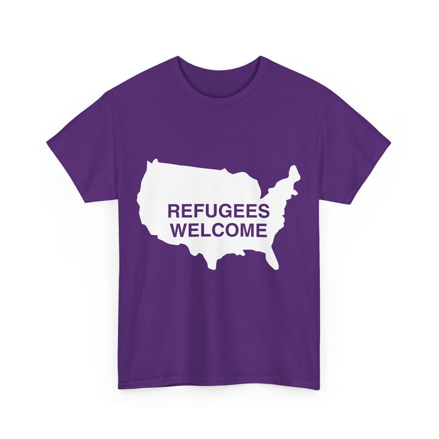 Refugees Welcome USA Unisex Graphic T-Shirt, Sizes S-5XL