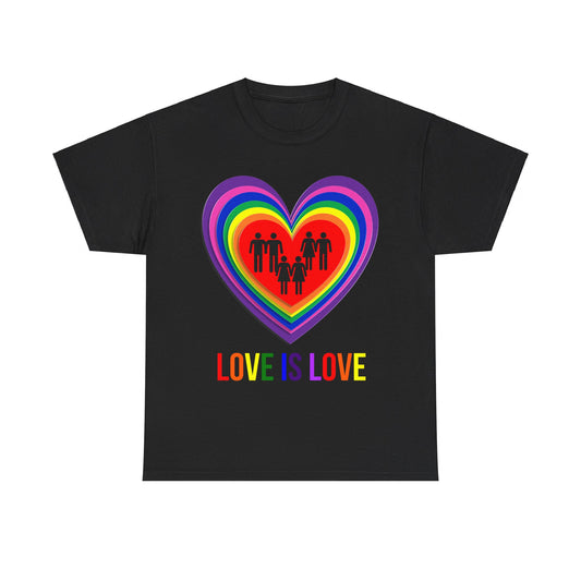 Love Is Love LGBTQ Unisex Graphic T-Shirt, Sizes S-5XL