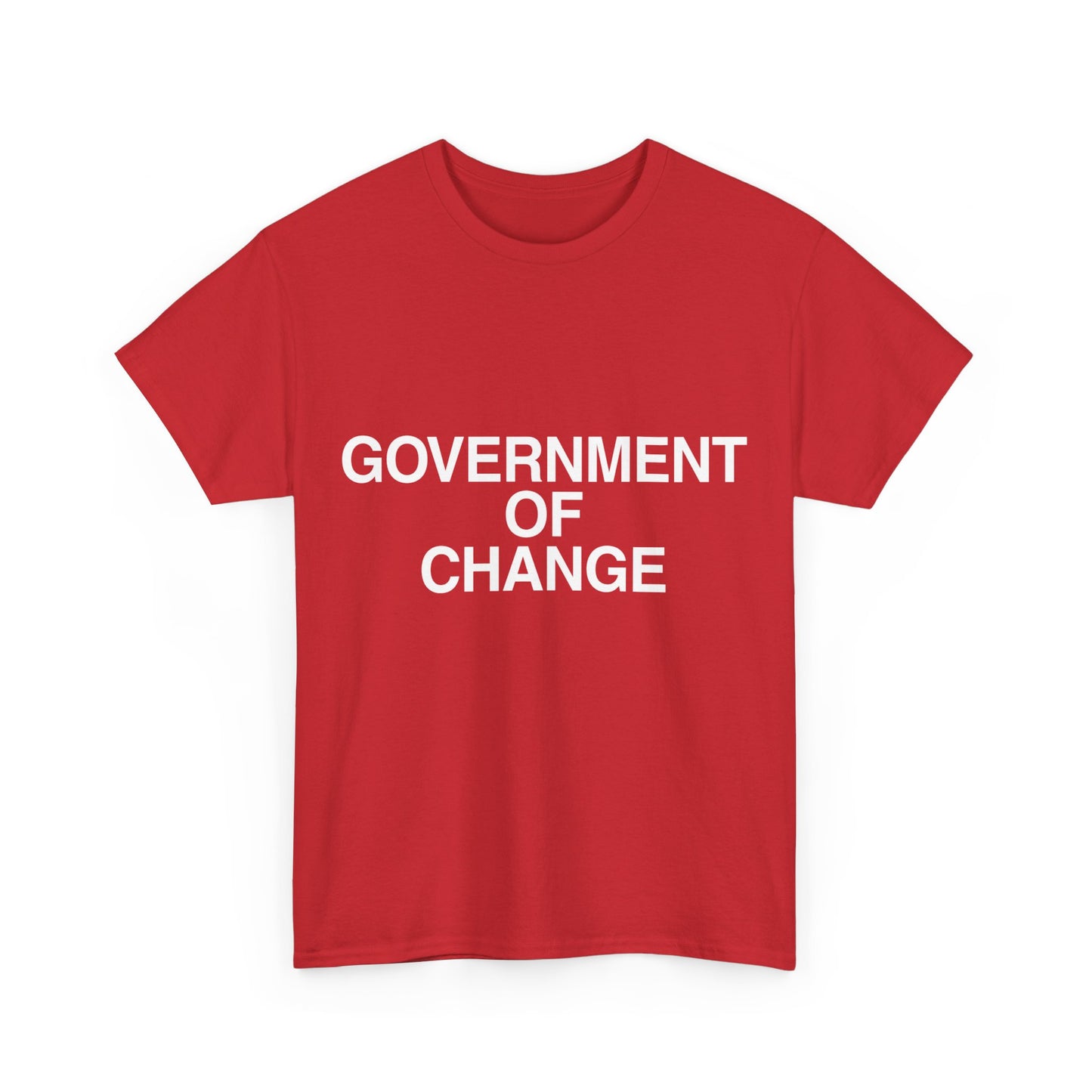 Government of Change Italy Unisex Graphic T-Shirt, Sizes S-5XL