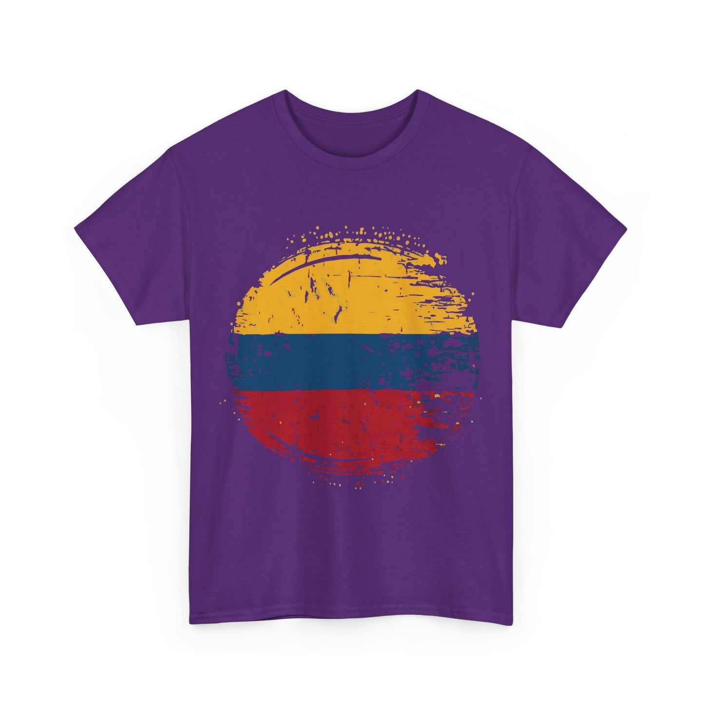 Flag of Colombia Distressed Unisex Graphic T-Shirt, Sizes S-5XL