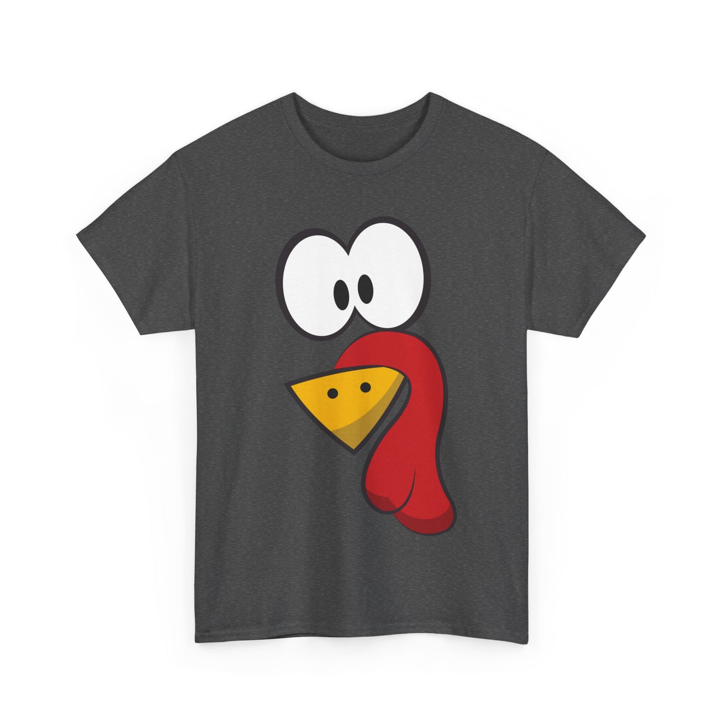 Cute Turkey Face Unisex Graphic T-Shirt, Sizes S-5XL