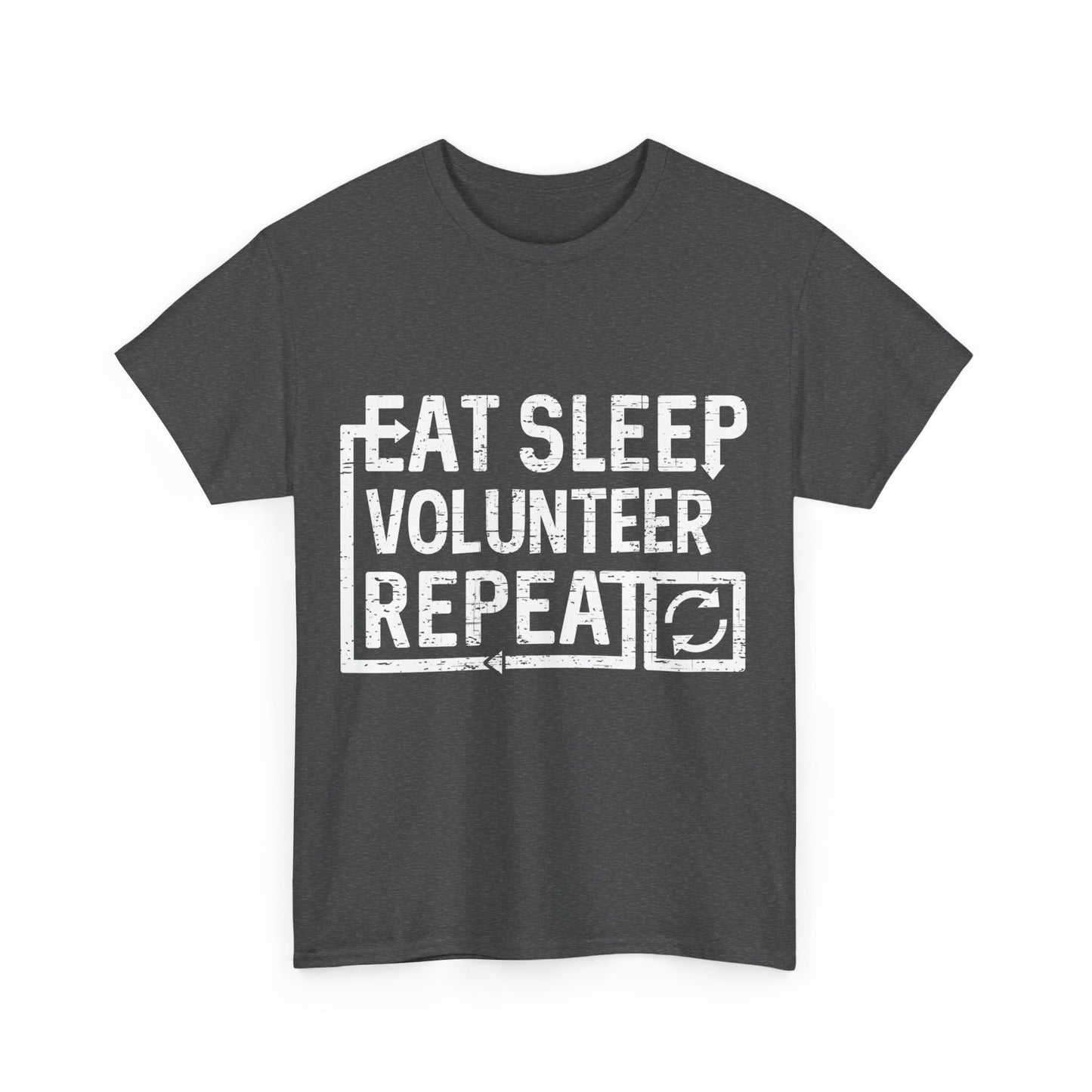 Eat Sleep Volunteer Unisex Graphic T-Shirt, Sizes S-5XL