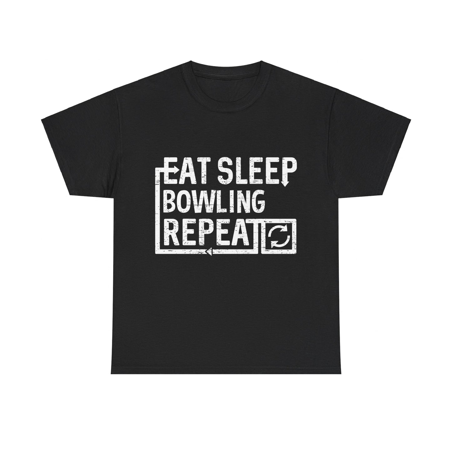 Eat Sleep Bowling Unisex Graphic T-Shirt, Sizes S-5XL