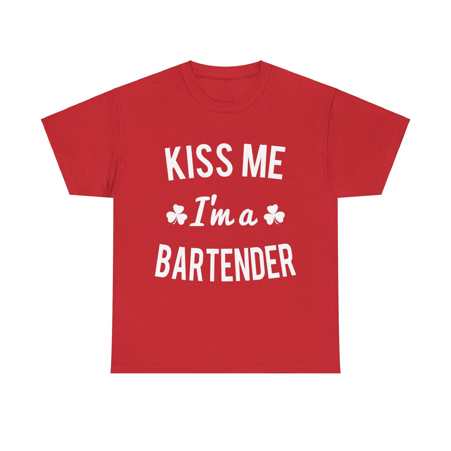 Kiss Me I'm A Bartender Unisex Graphic T-Shirt, Sizes S-5XL