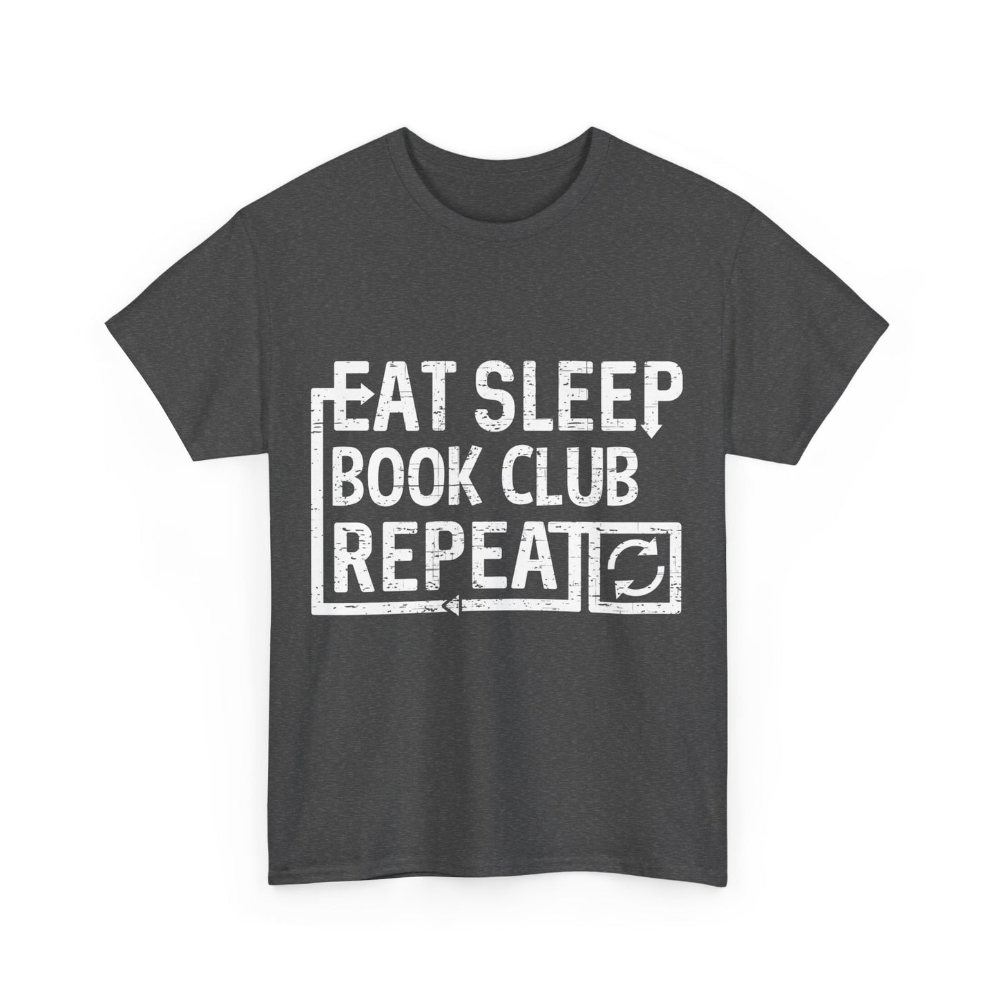 Eat Sleep Book Club Unisex Graphic T-Shirt, Sizes S-5XL