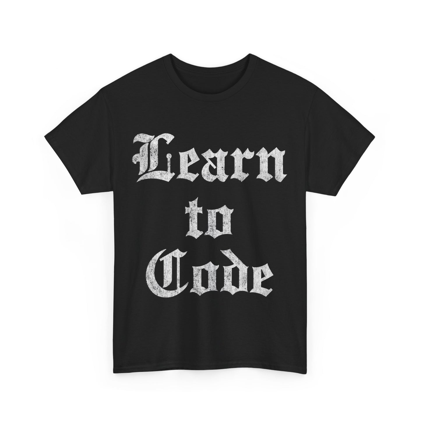 Learn to Code Unisex Graphic T-Shirt, Sizes S-5XL