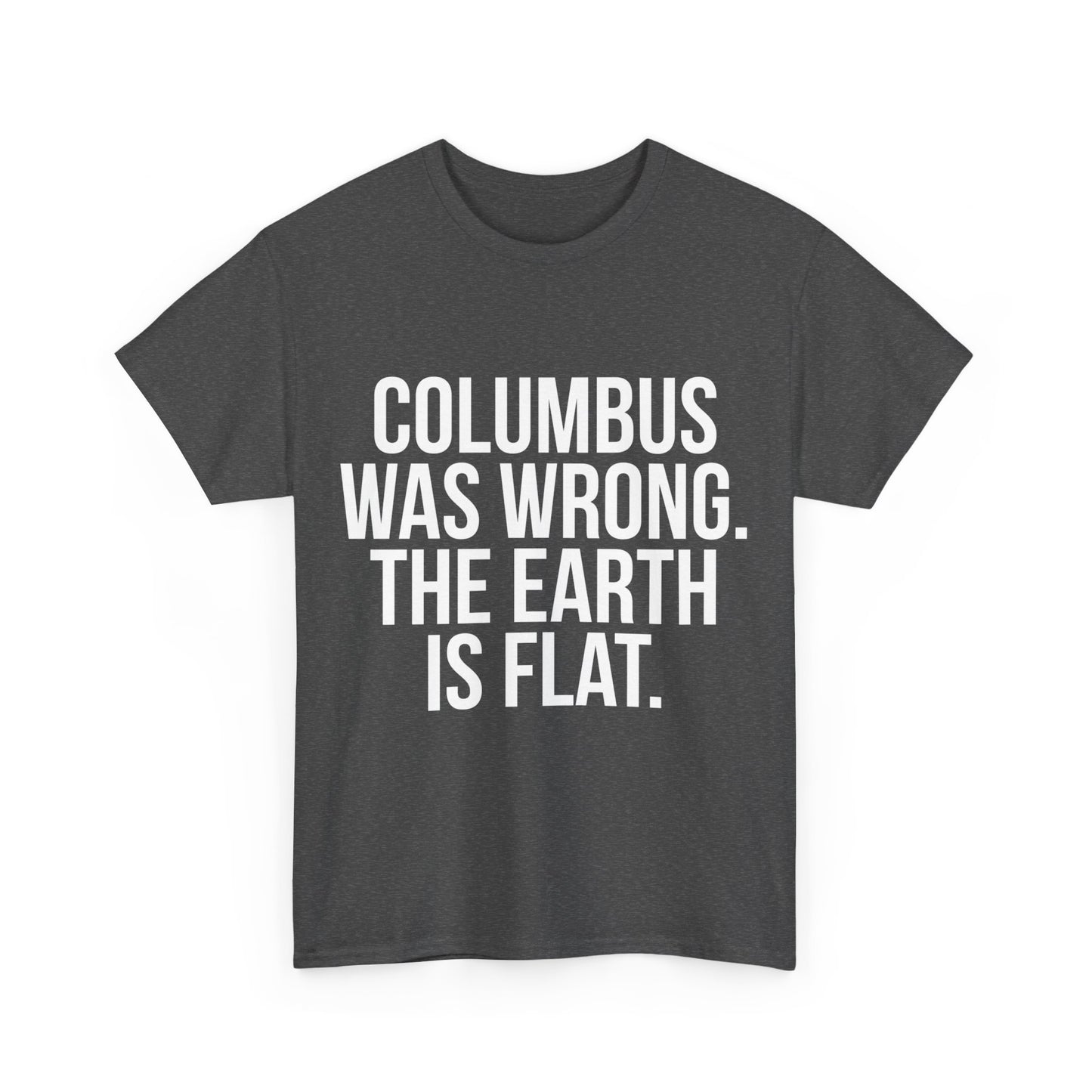 Columbus Flat Earth Unisex Graphic T-Shirt, Sizes S-5XL