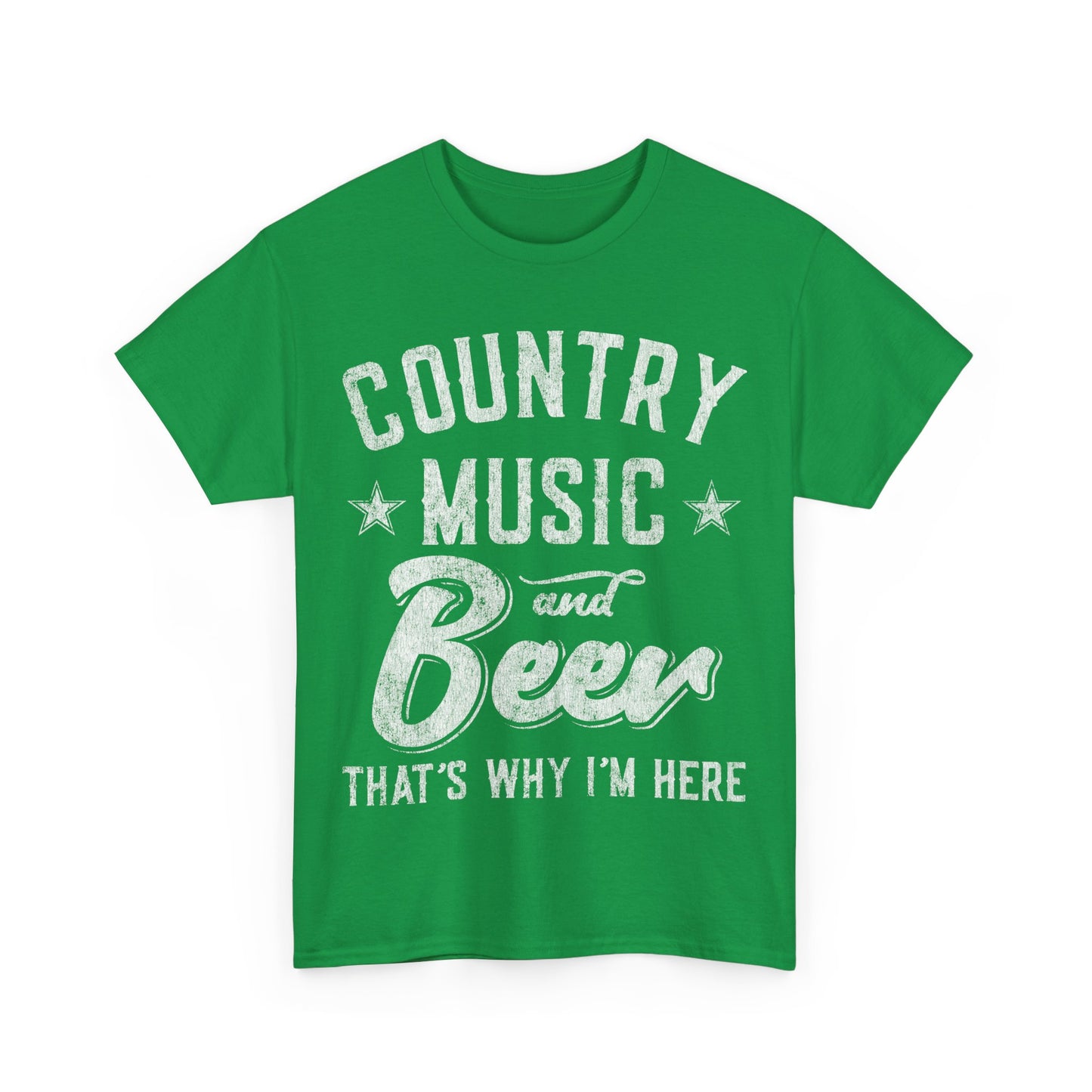 Country Music and Beer That's Why I'm Here Unisex Graphic T-Shirt, Sizes S-5XL