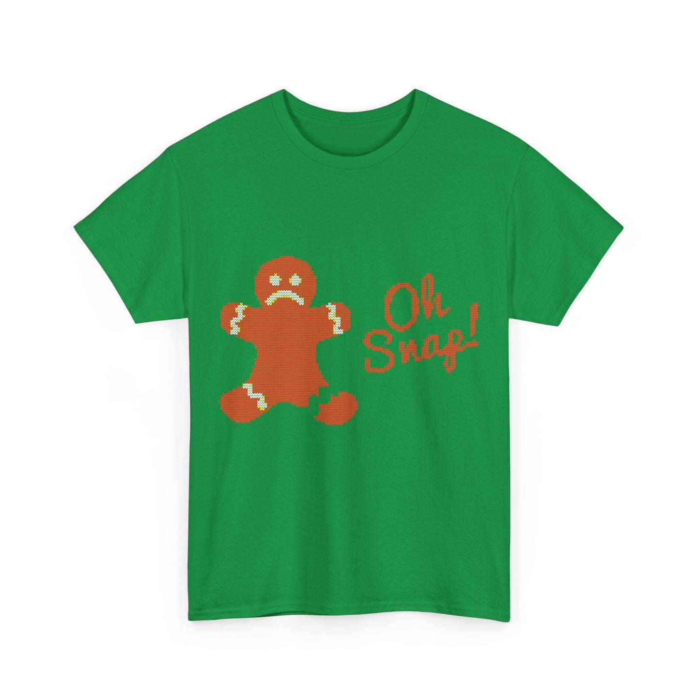 Oh Snap Gingerman Ugly Christmas Unisex Graphic T-Shirt, Sizes S-5XL