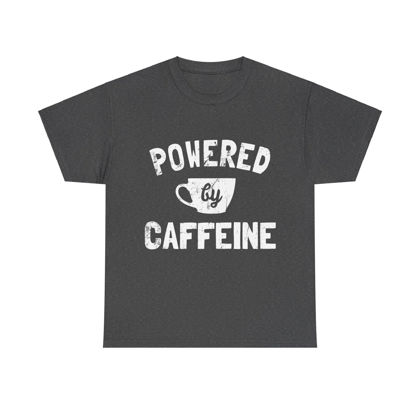 Powered by Caffeine Funny Coffee Unisex Graphic T-Shirt, Sizes S-5XL