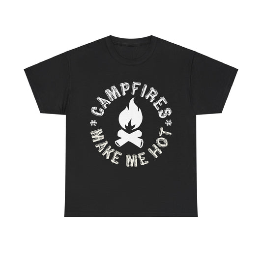 Campfires Make Me Hot Unisex Graphic T-Shirt, Sizes S-5XL