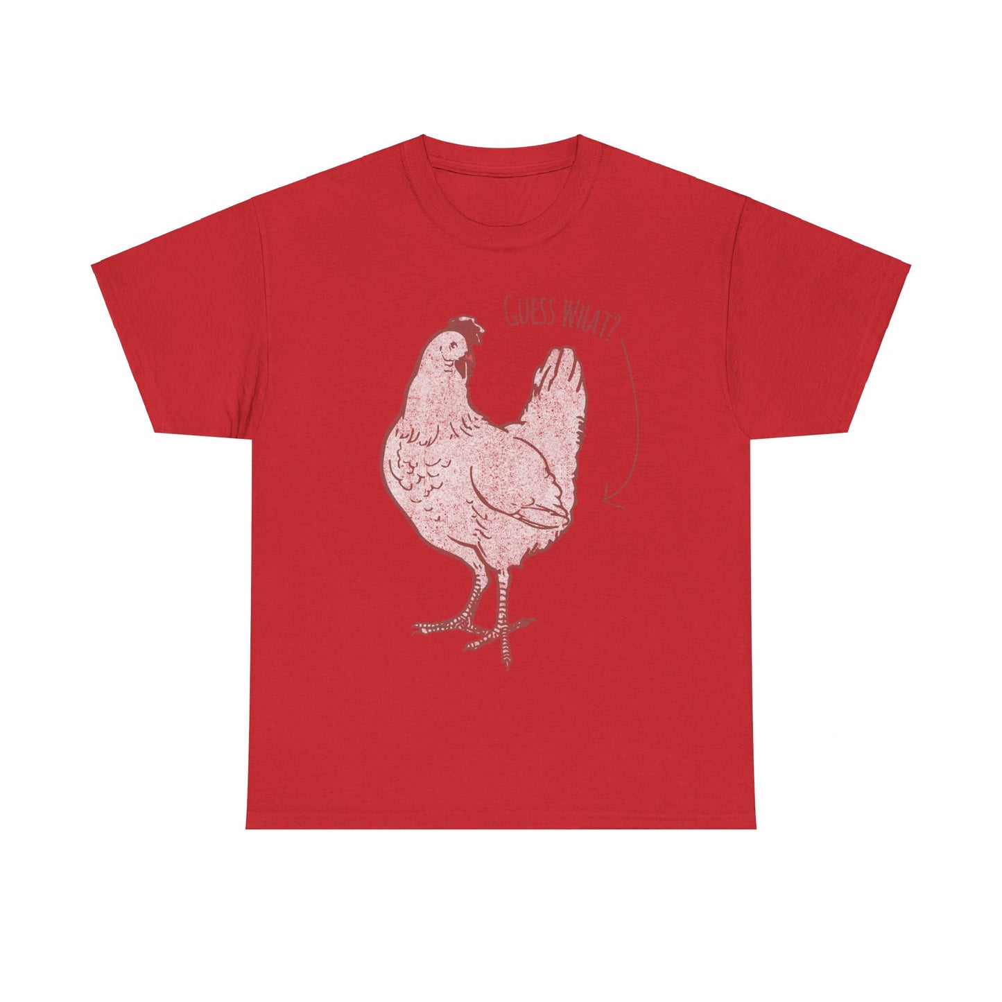 Guess What Chicken Butt Joke Unisex Graphic T-Shirt, Sizes S-5XL