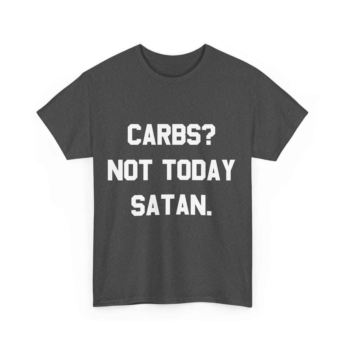 Carbs Not Today Satan Unisex Graphic T-Shirt, Sizes S-5XL