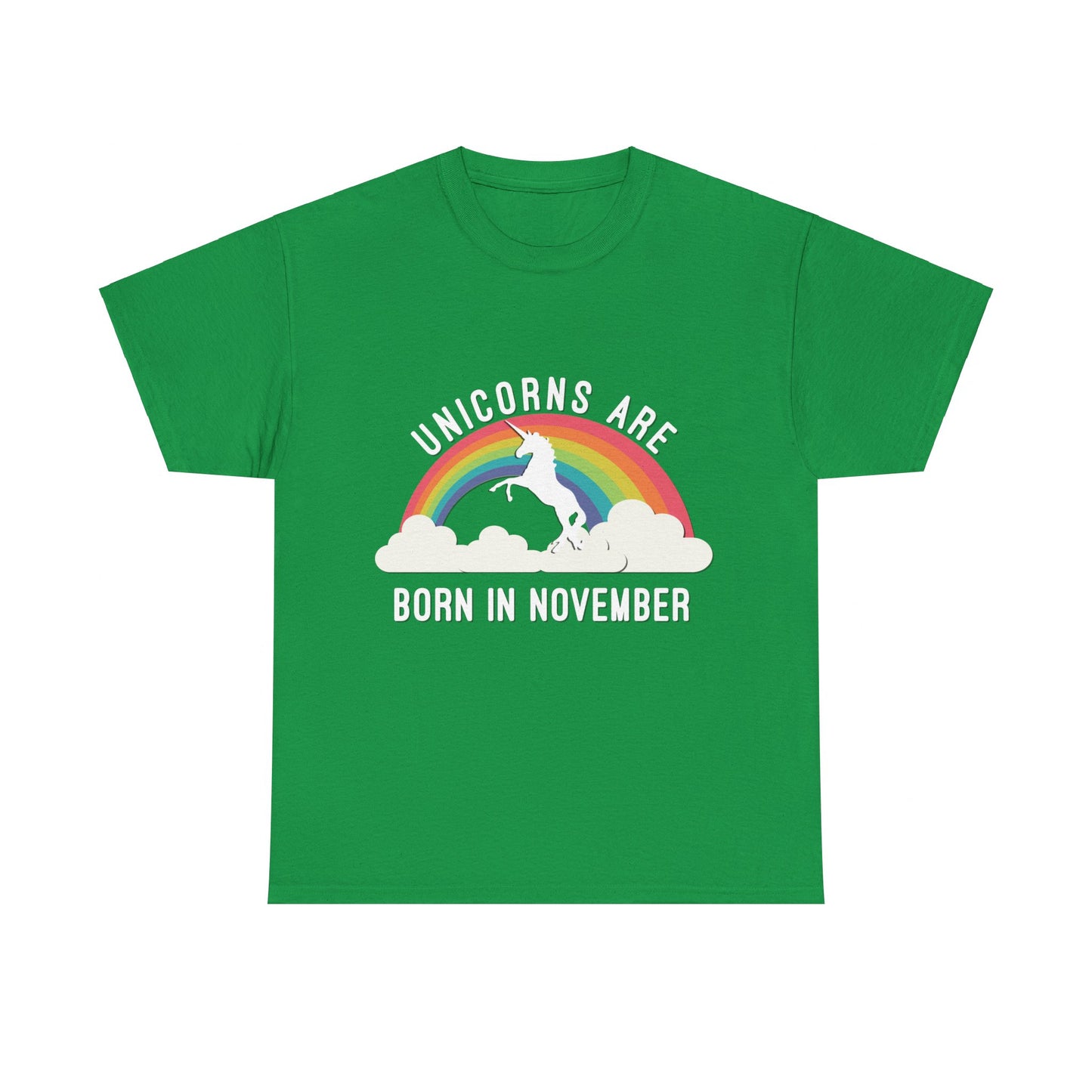 Unicorns Are Born In November Unisex Graphic T-Shirt, Sizes S-5XL