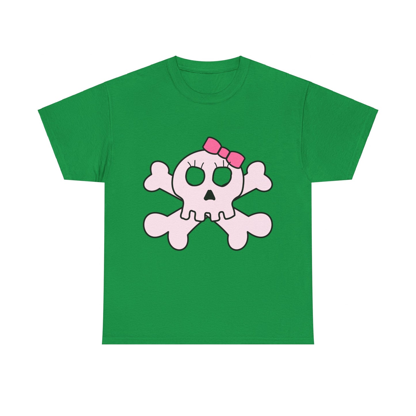 Cute Pink Skull And Bones Unisex Graphic T-Shirt, Sizes S-5XL