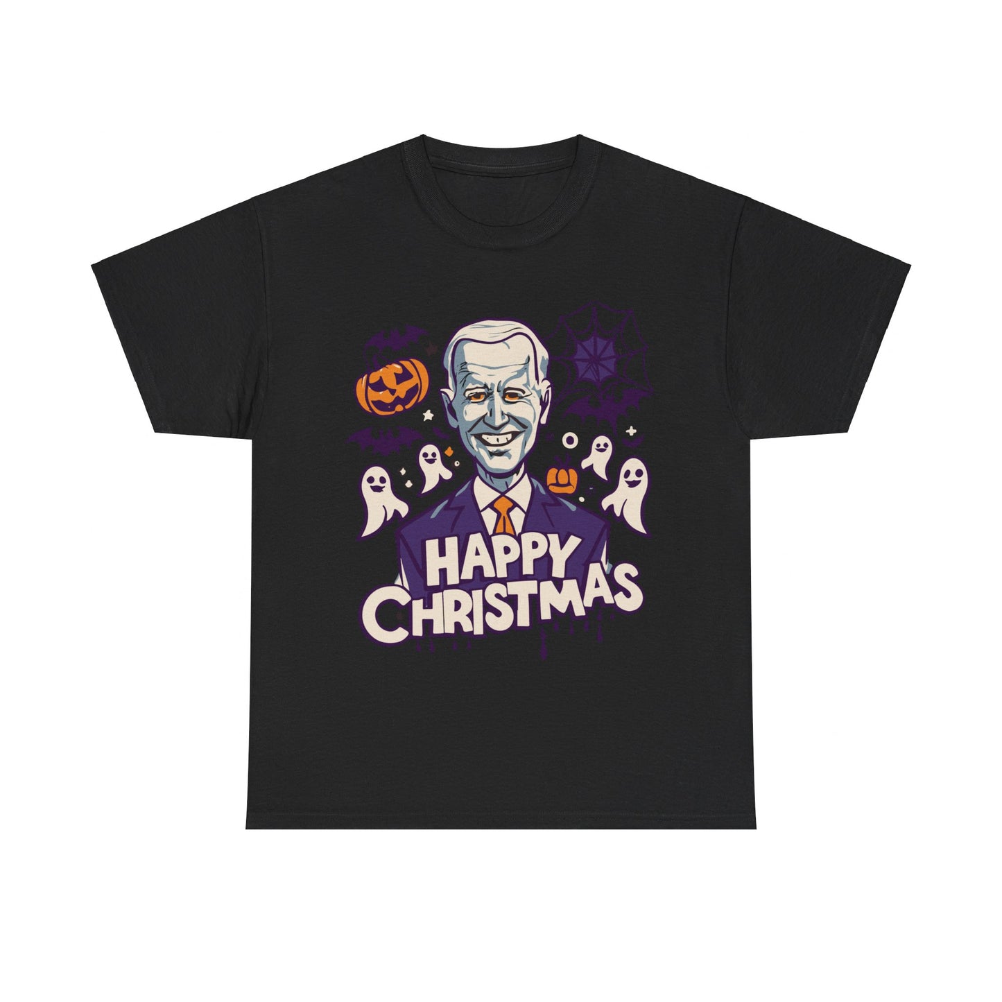 Happy Christmas Joe Biden Funny Halloween Unisex Graphic T-Shirt, Sizes S-5XL