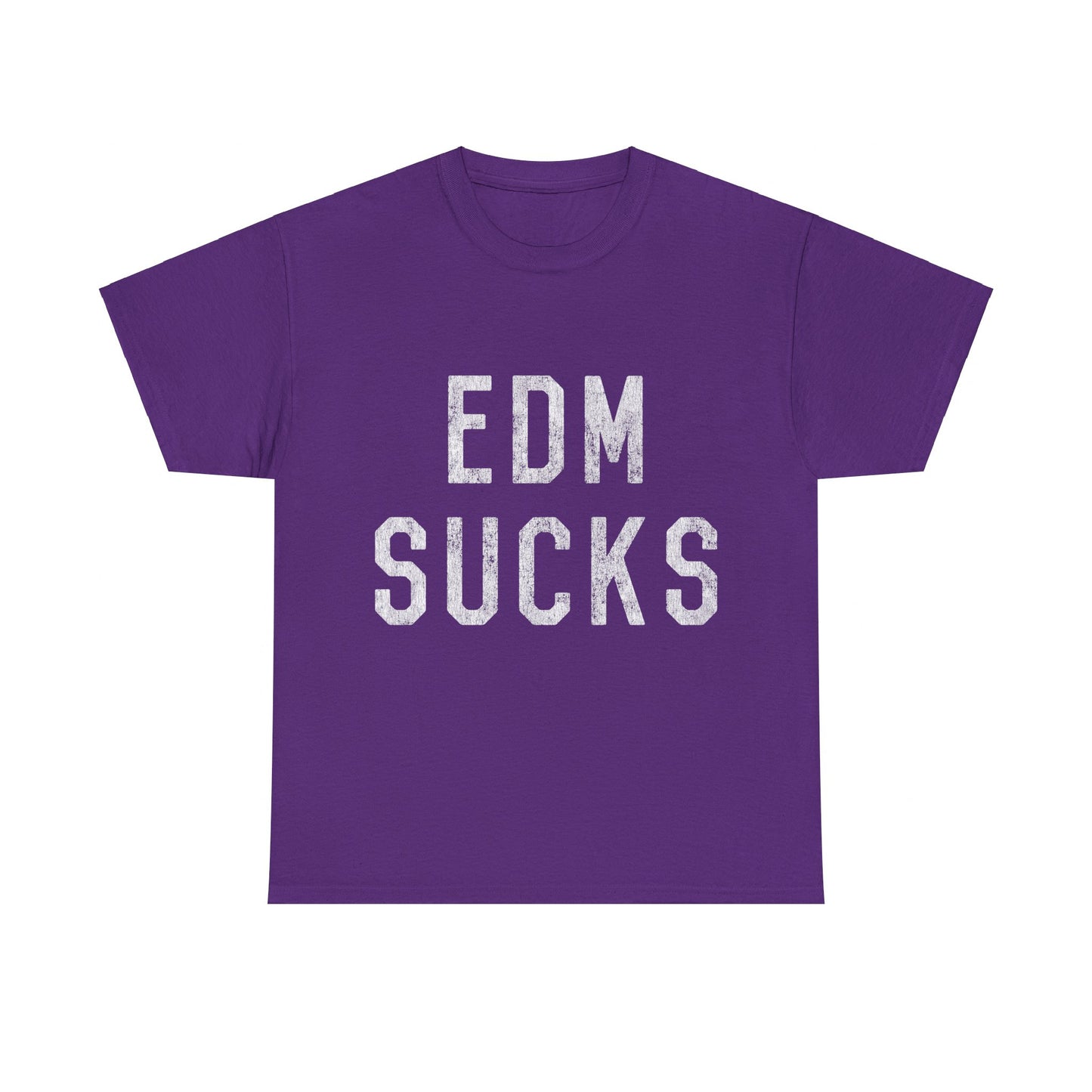 Retro EDM Electronic Dance Music Sucks Unisex Graphic T-Shirt, Sizes S-5XL