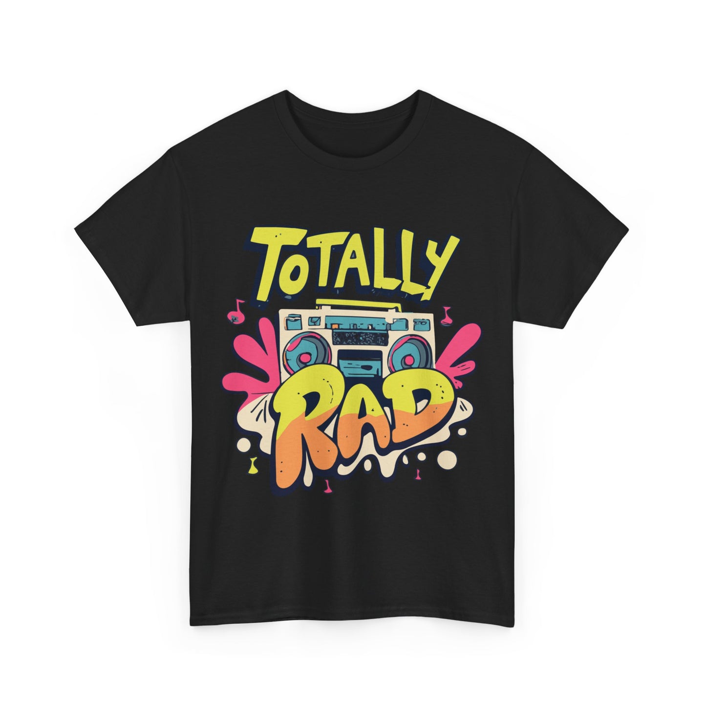 Totally Rad Retro 80s Boombox Unisex Graphic T-Shirt, Sizes S-5XL